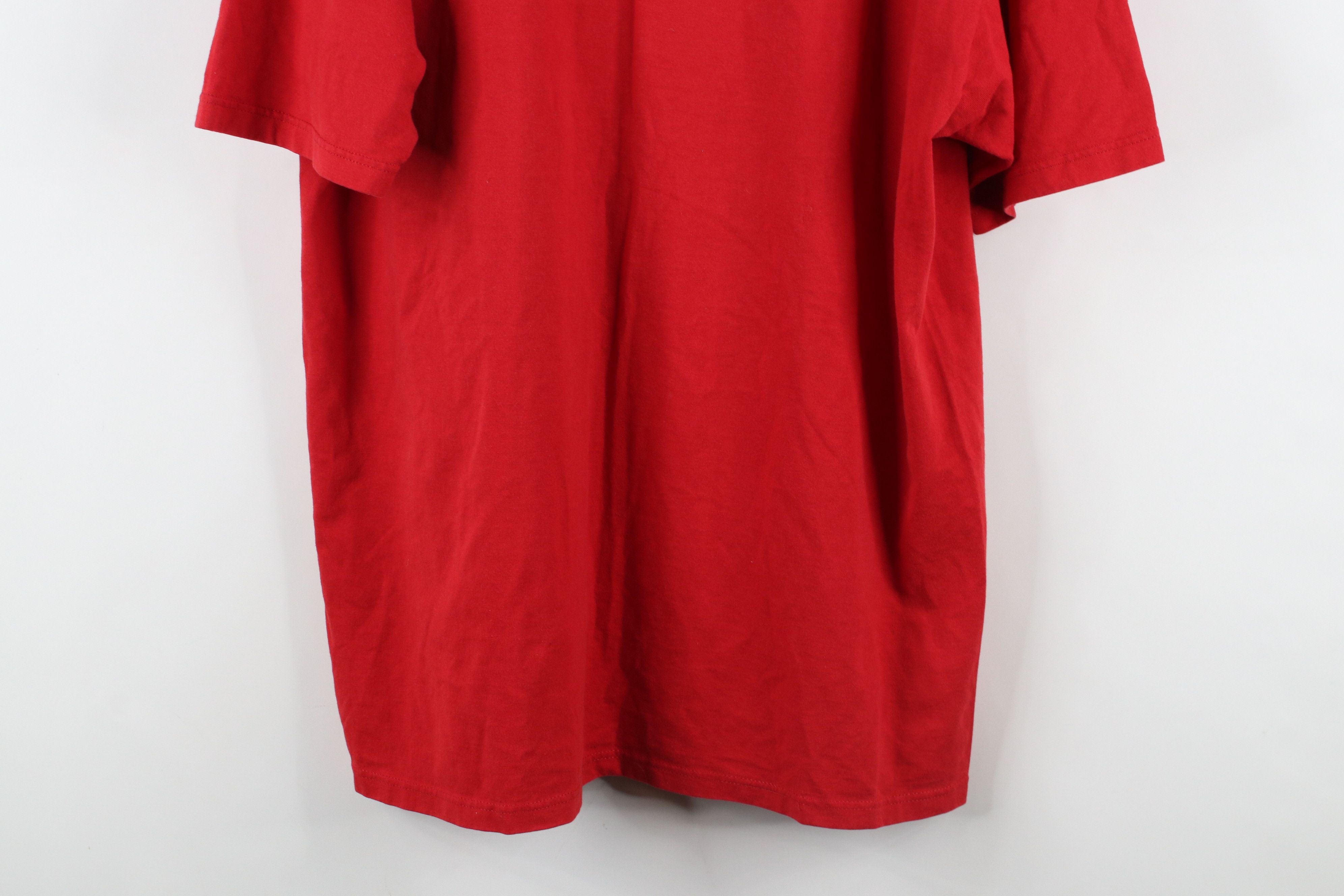Vintage Vintage 90s Spell The War Party Short Sleeve T-Shirt Red USA Size US XL / EU 56 / 4 - 13 Thumbnail