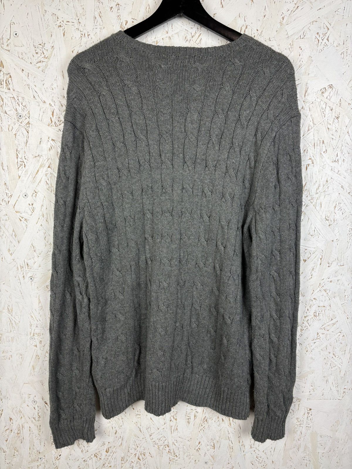 Polo Ralph Lauren Polo By Ralph Lauren Iconic Cable Knit Sweater Grey Size L Size US L / EU 52-54 / 3 - 5 Thumbnail