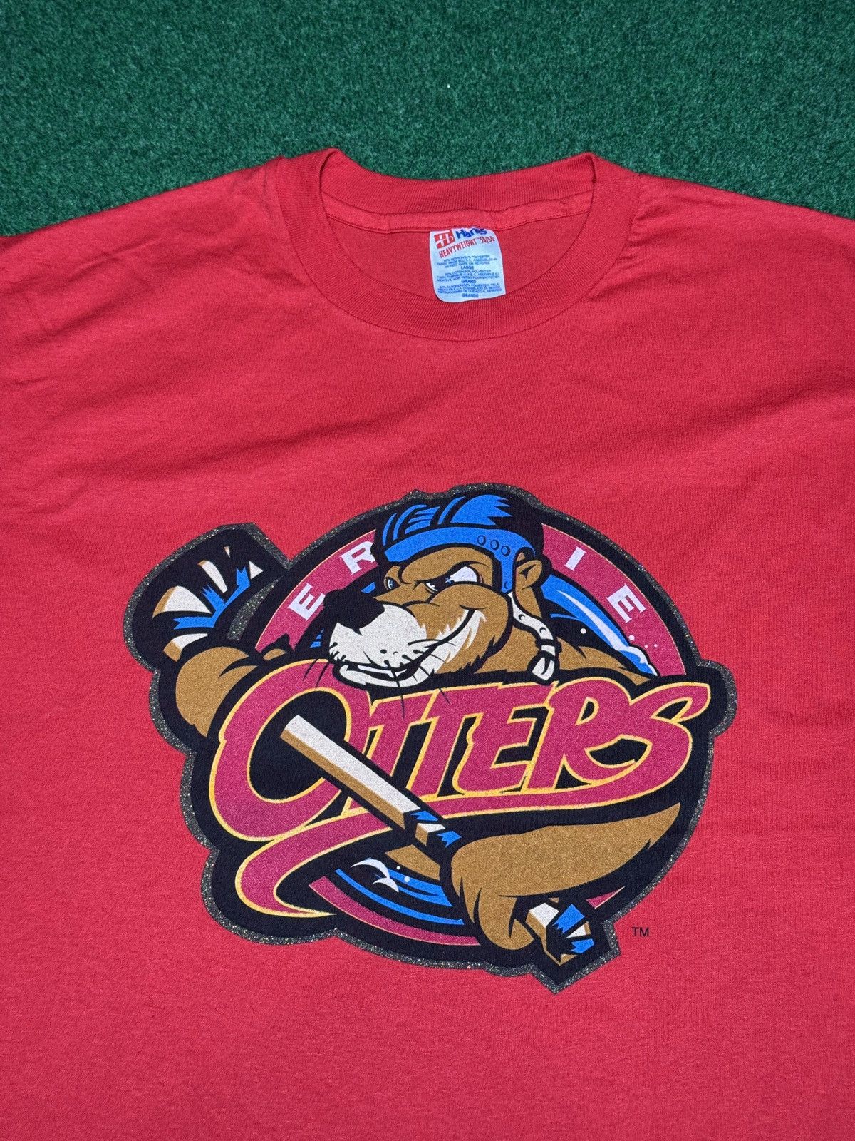 Vintage Vintage Erie Otters Hockey 90s Single Stitch Lrg T Shirt Size US L / EU 52-54 / 3 - 2 Thumbnail