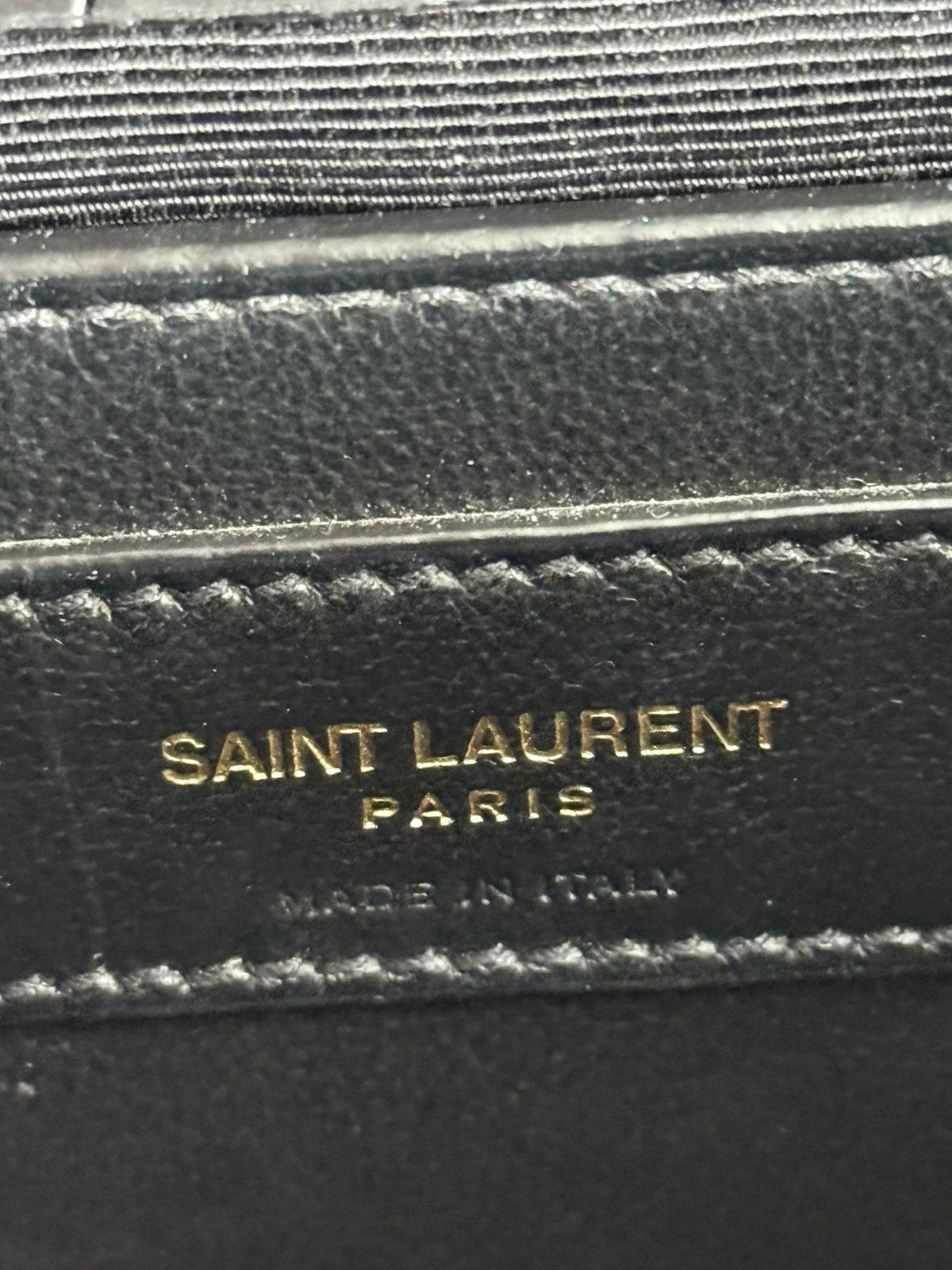 Saint Laurent Paris Saint Laurent Paris Black Embossed Medium Kate Tassel Bag Size ONE SIZE - 6 Thumbnail