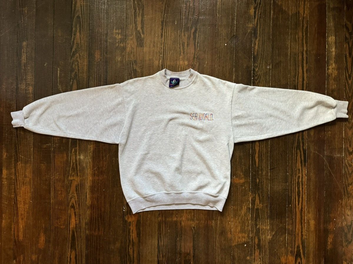 Vintage Vintage 90s / Y2K Sea World Grey Crewneck Size US M / EU 48-50 / 2 - 8 Thumbnail