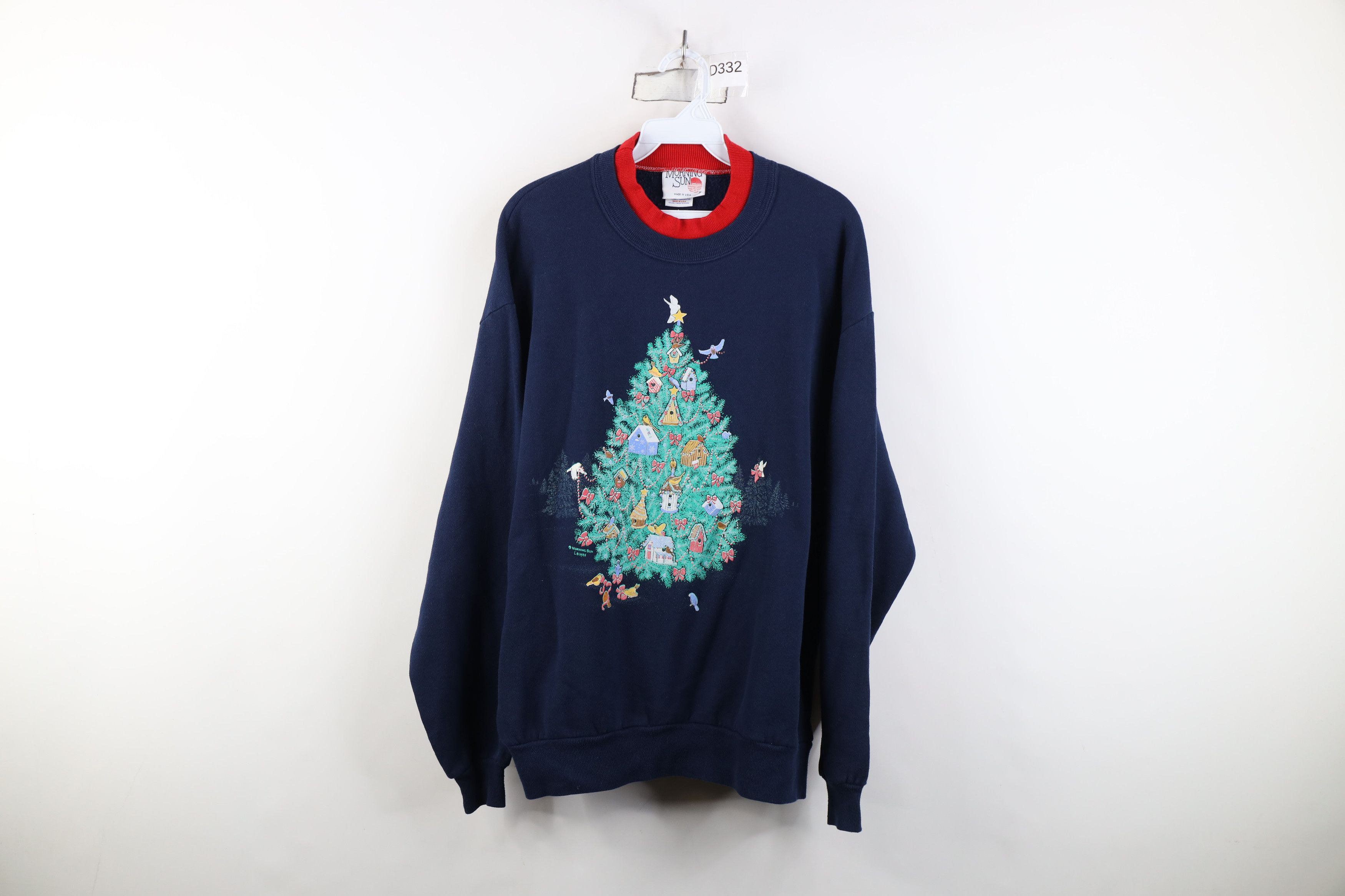 Vintage Vintage 90s Streetwear Christmas Tree Layered Sweatshirt USA Size L / US 10 / IT 46 - 1 Thumbnail