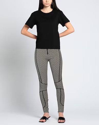 Balmain o1s1wg111225 Monogram Leggings in Black Size 26" / US 2 / IT 38 - 2 Thumbnail