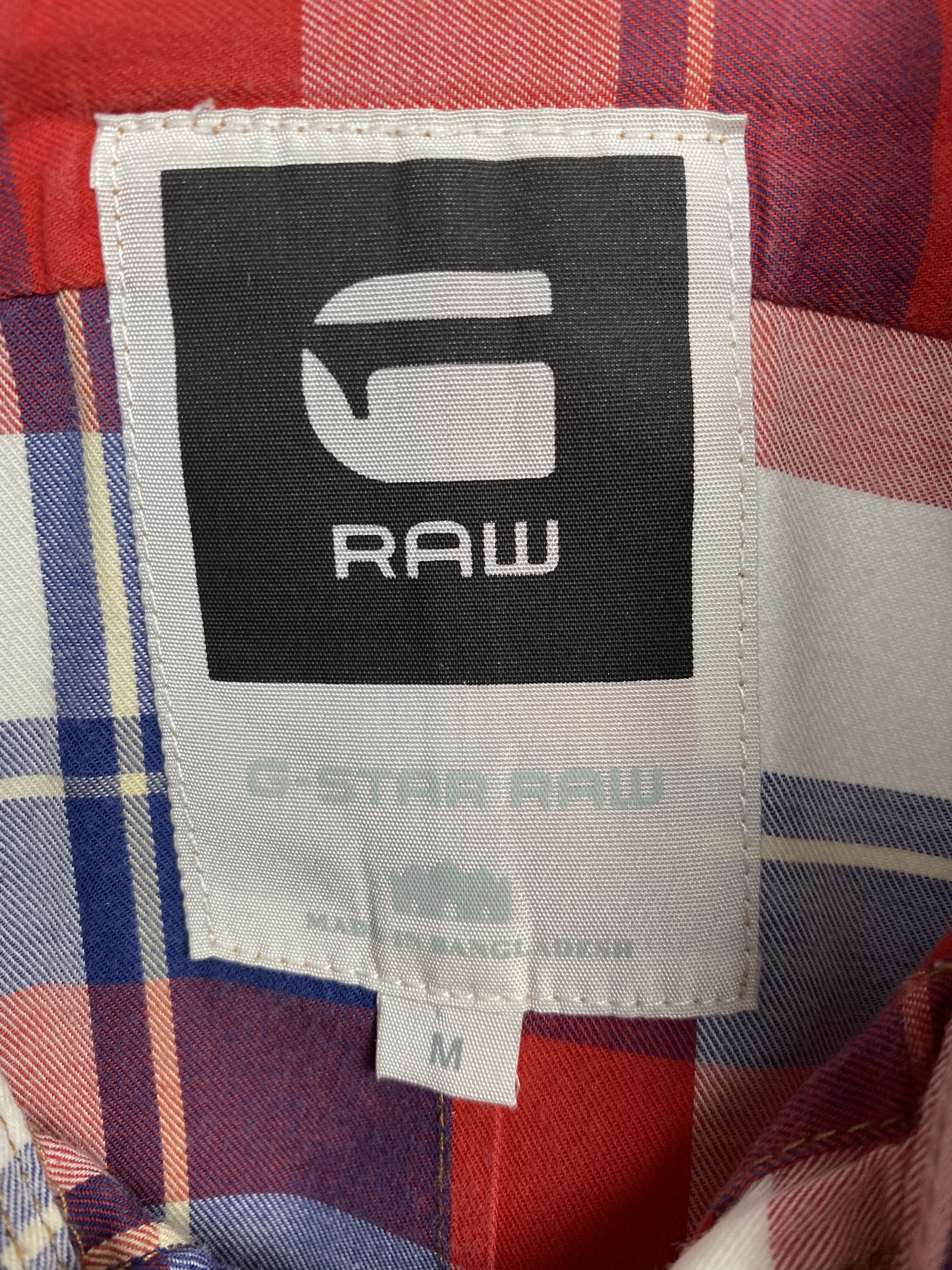 G-Star G Star Raw Vintage Mens Long Sleeve Plaid Shirt Size US M / EU 48-50 / 2 - 4 Thumbnail