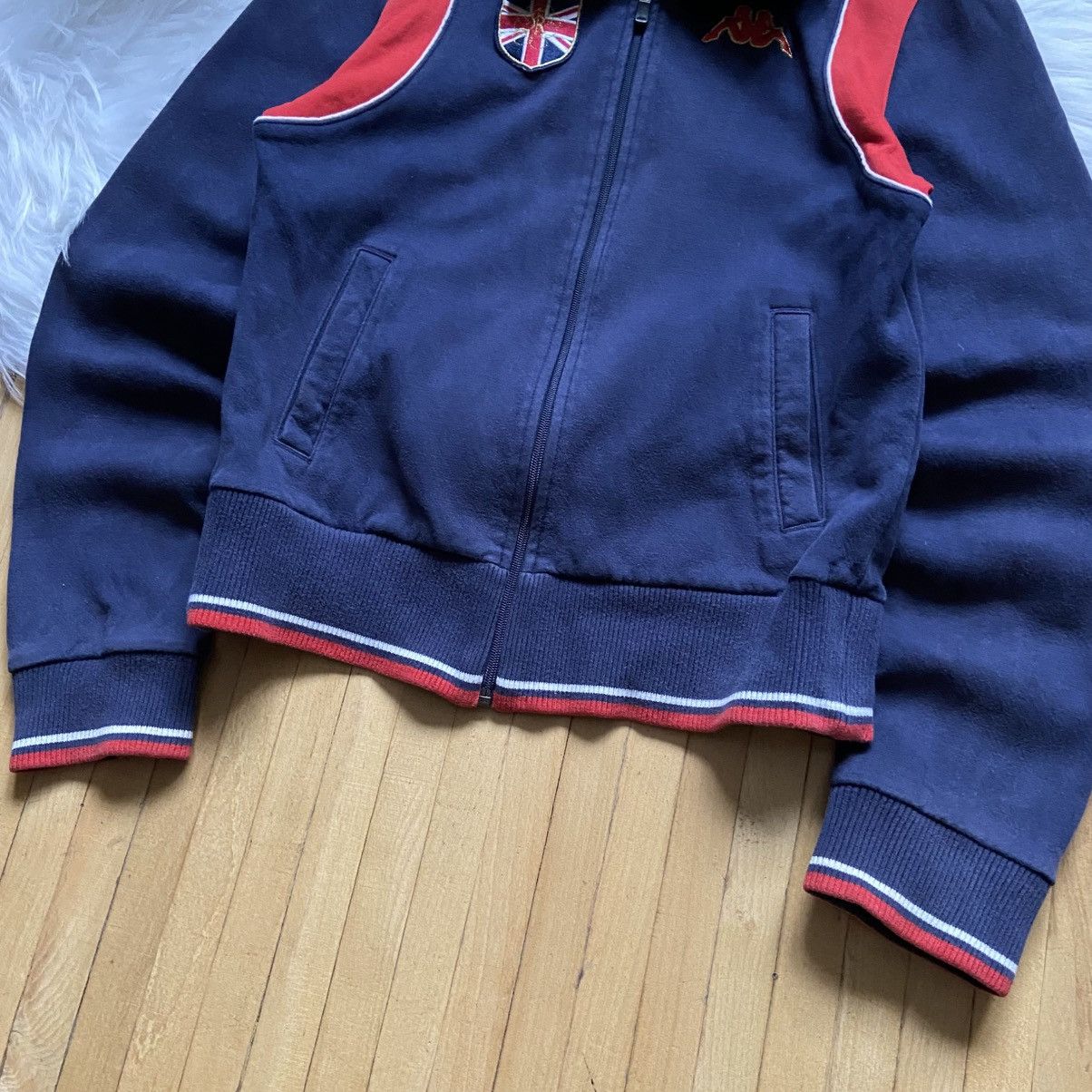 Kappa 📌 Crazy Vintage Kappa England Y2K Cropped Zip-Up Size M / US 6-8 / IT 42-44 - 8 Thumbnail
