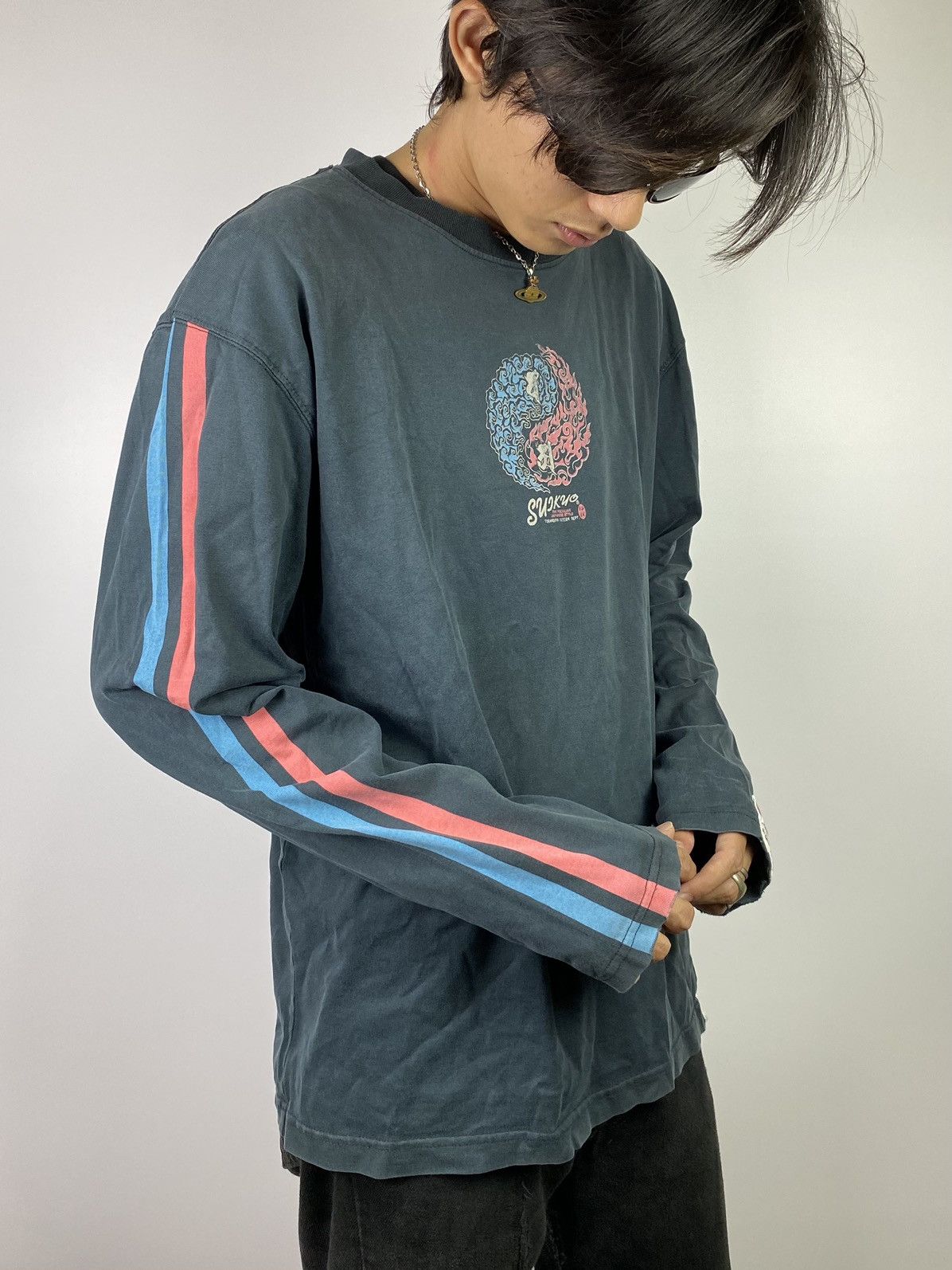 If Six Was Nine × Japanese Brand × Le Grande Bleu (L.G.B.) japanese longsleeve the peculiar japan style Size US L / EU 52-54 / 3 - 2 Thumbnail