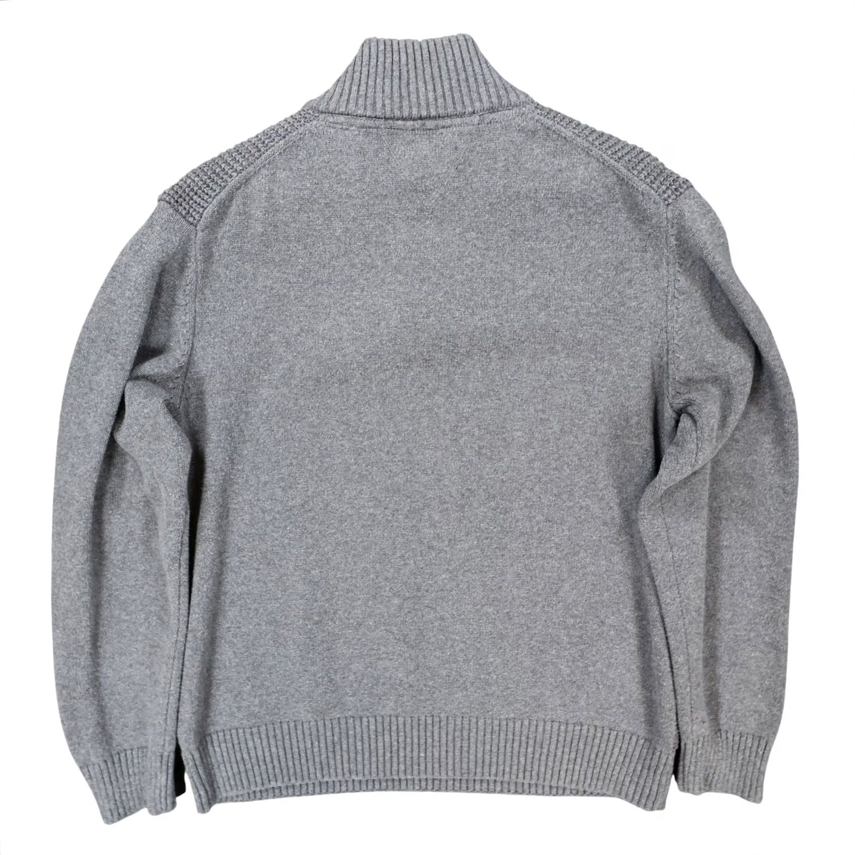 Weatherproof Weatherproof Vintage Sweater Mens L Gray Waffle Knit Quarter Zip Pullover Casual Size US L / EU 52-54 / 3 - 2 Thumbnail