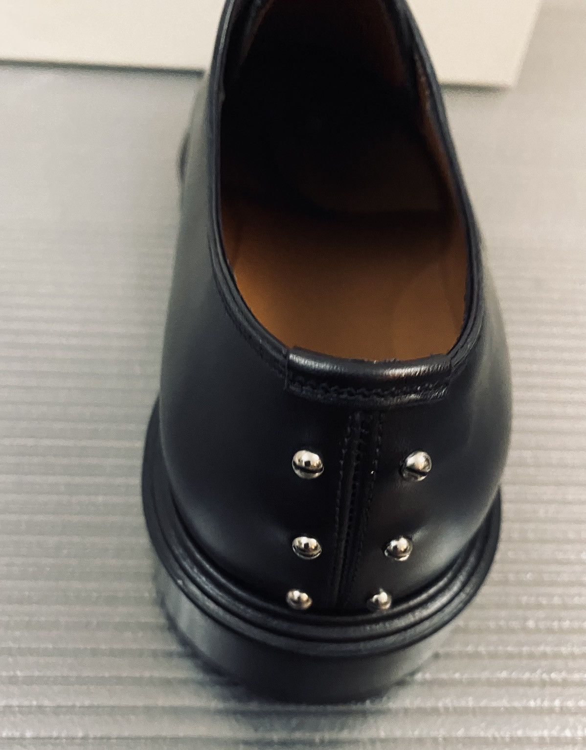 Givenchy Givenchy 🇮🇹 Paris black leather gun metal k line derby 43 NEW Size US 10 / EU 43 - 8 Thumbnail