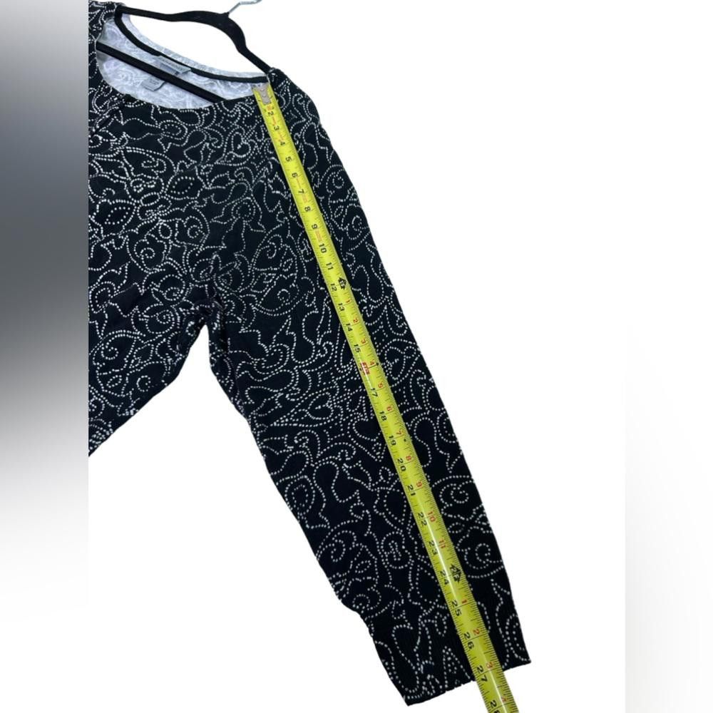 Designer Catherines l NWT Black White Cotton Cardigan Sweater 4X Size M / US 6-8 / IT 42-44 - 6 Thumbnail