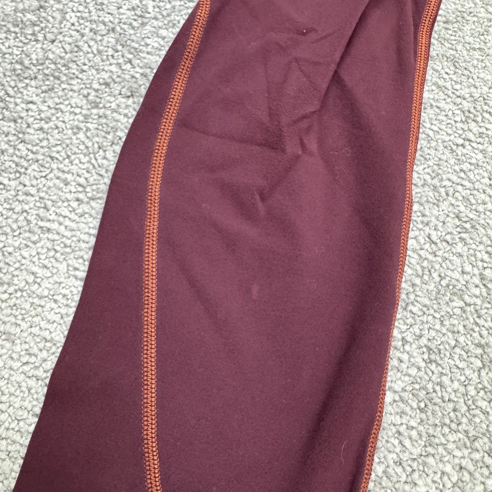 Athleta VINTAGE Athleta Women’s Leggings Cropped Skinny Activewear Yoga Fall Spring Summer Winter Maroon Size S Size 28" / US 6 / IT 42 - 4 Thumbnail
