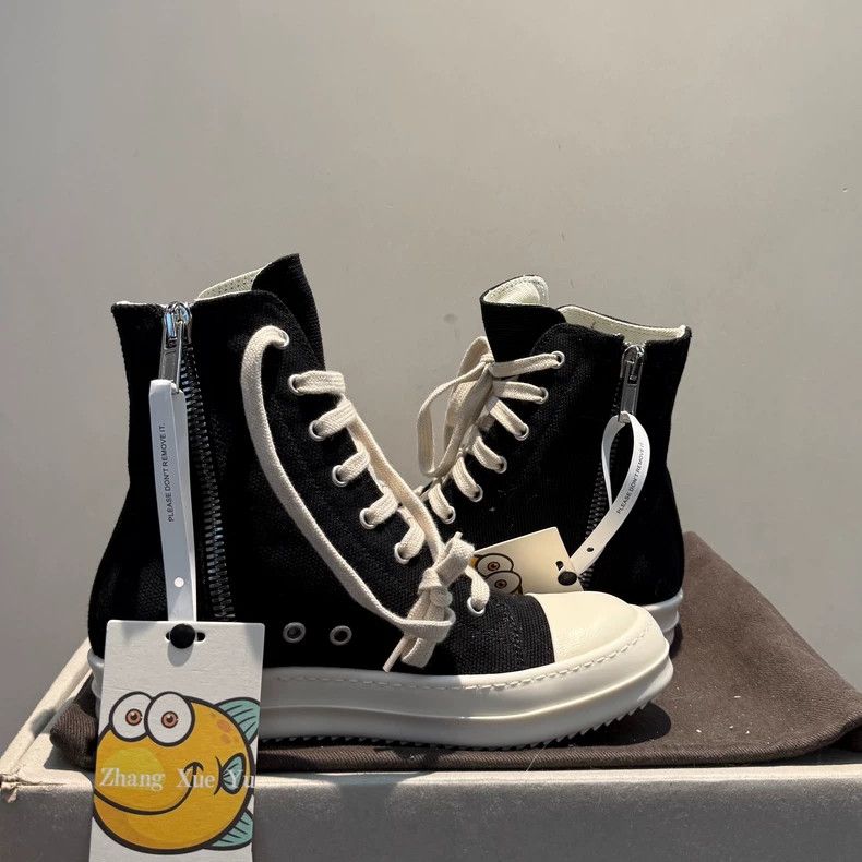 Rick Owens rick owens size 36 Double-thread high-top canvas large Con Size US 6 / IT 36 - 3 Thumbnail