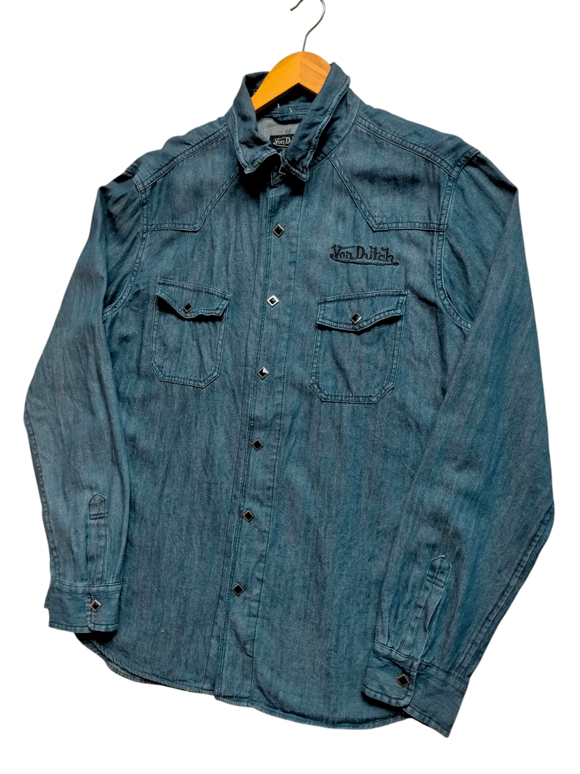 Von Dutch Von Dutch Denim Western Skulls Embroidered Button ups Size US XL / EU 56 / 4 - 4 Thumbnail