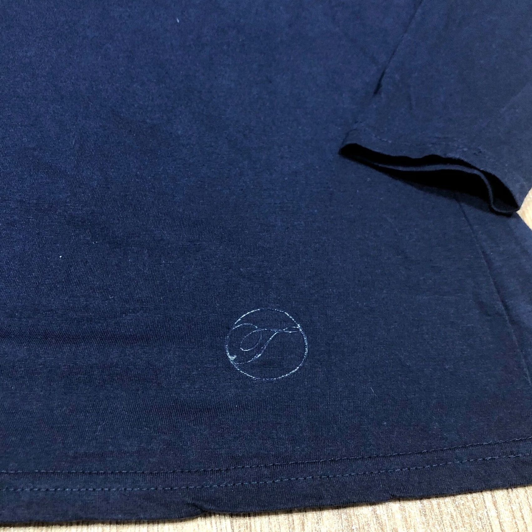 Vintage VINTAGE Temperley London Top Navy Satin Trim Women’s Small Satin Trim Top Blue - 1st London 100% Cotton Long Sleeve Pullover Casual Womens Size S / US 4 / IT 40 - 4 Thumbnail