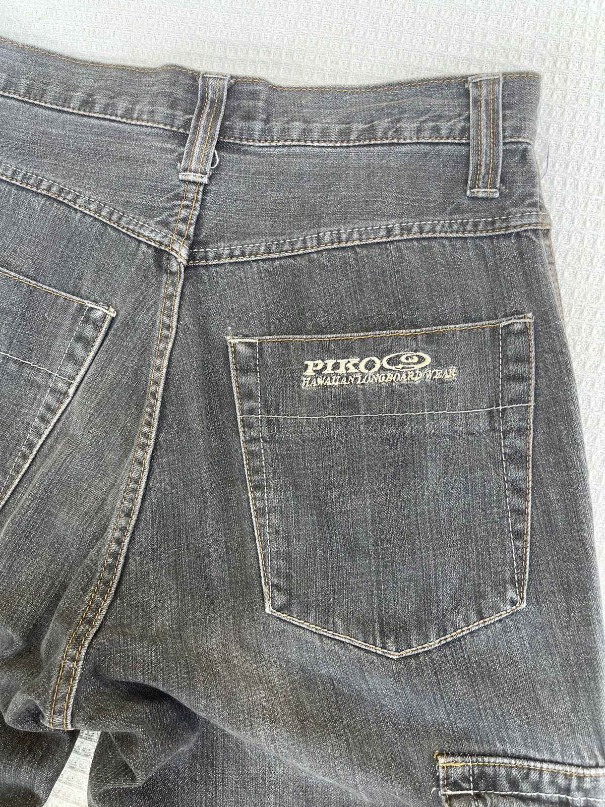 JNCO Last Drop🔥Rare🔥Vintage Piko Hawaiian Cargo Baggy Jeans Size US 29 - 8 Thumbnail