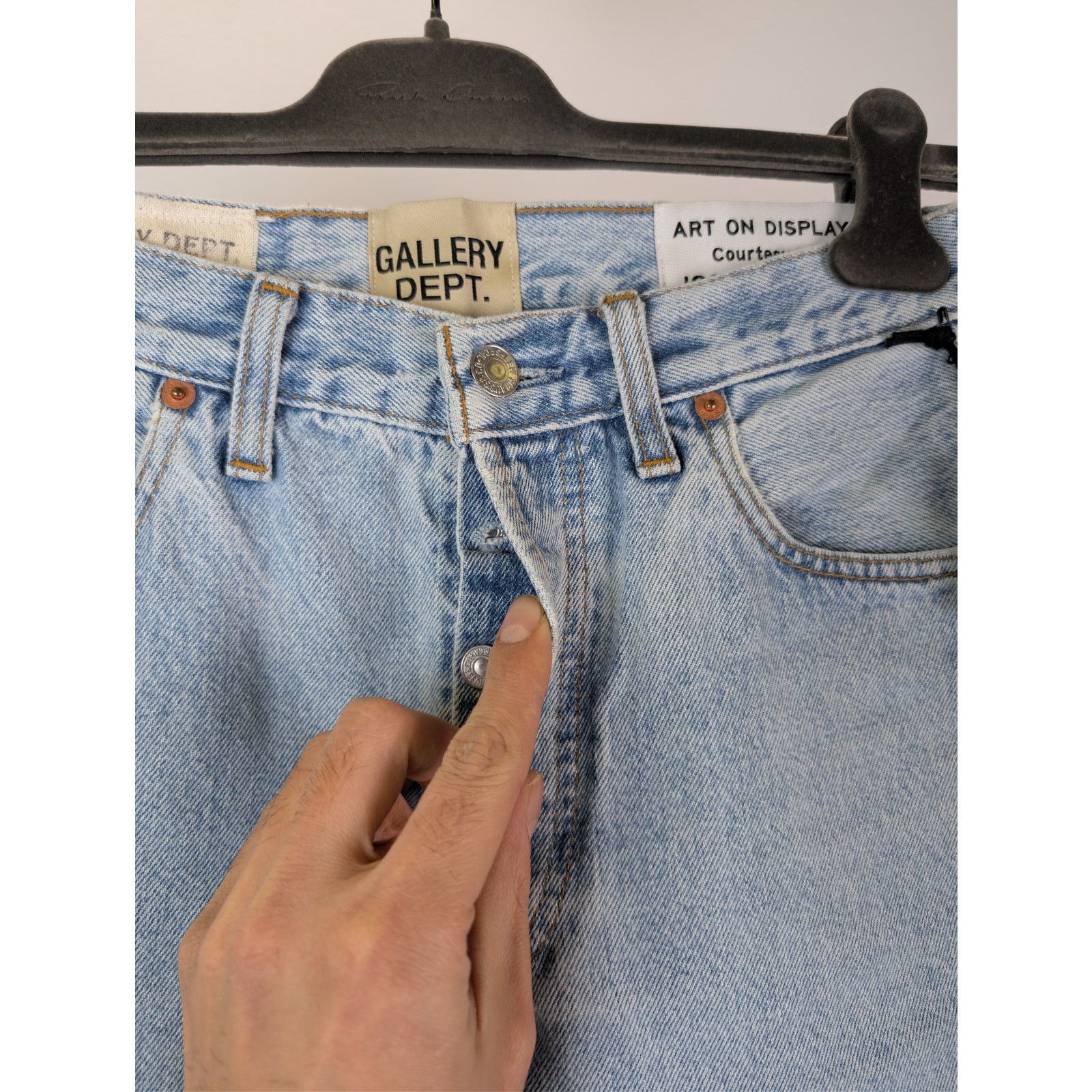 Gallery Dept. o1rshd1 5001 Denim Jeans in Indigo Blue Size US 26 / EU 42 - 7 Thumbnail