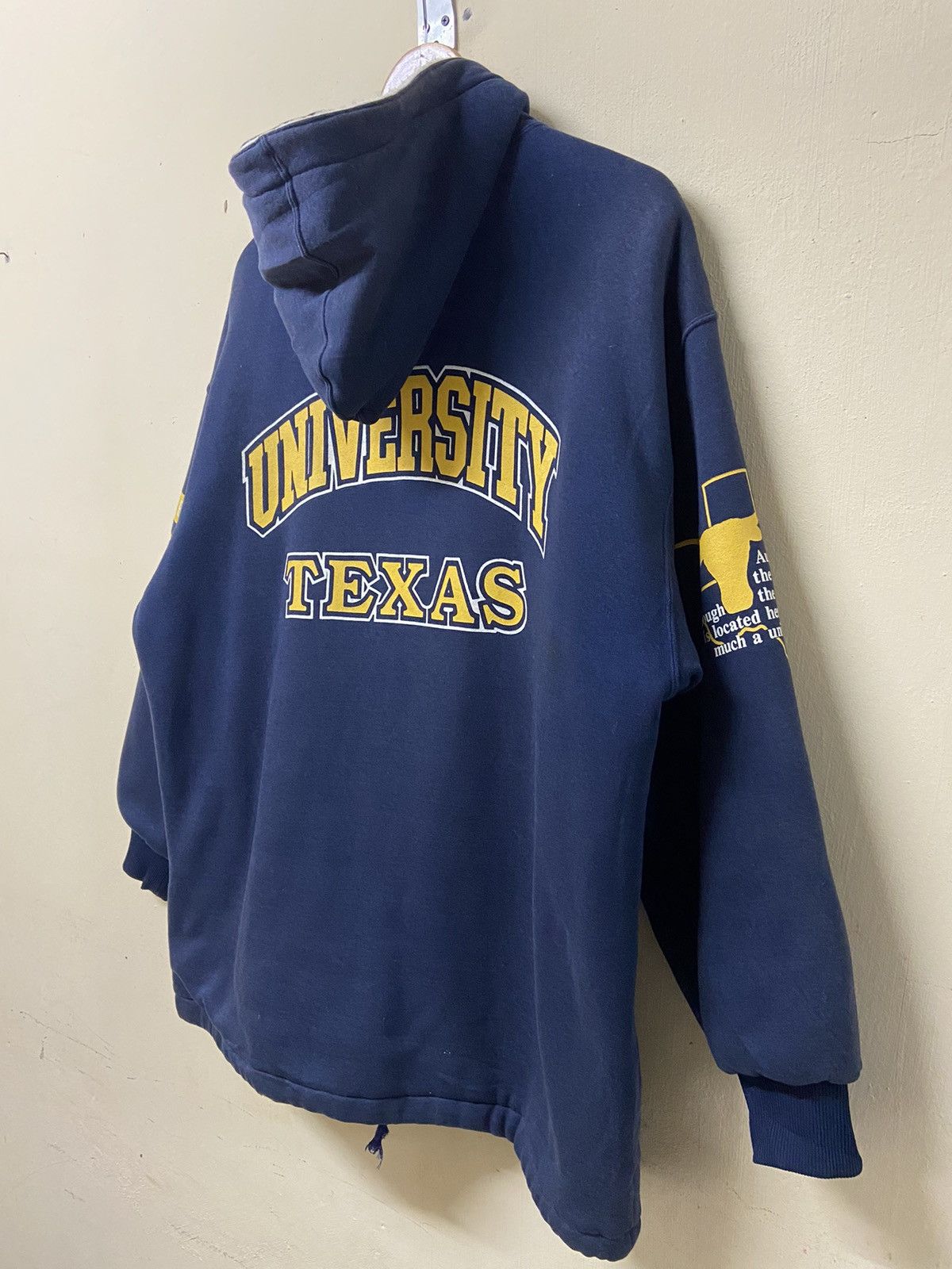 Japanese Brand × Kappa × Vintage Vintage University Of Texas Kappa Sherpa Hoodie Size US XL / EU 56 / 4 - 11 Thumbnail