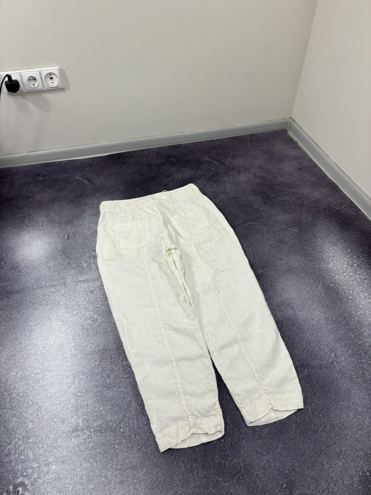 Transit Transit Par Such Women’s White/Cream Linen Pants Trousers Size 30" / US 8 / IT 44 - 15 Thumbnail