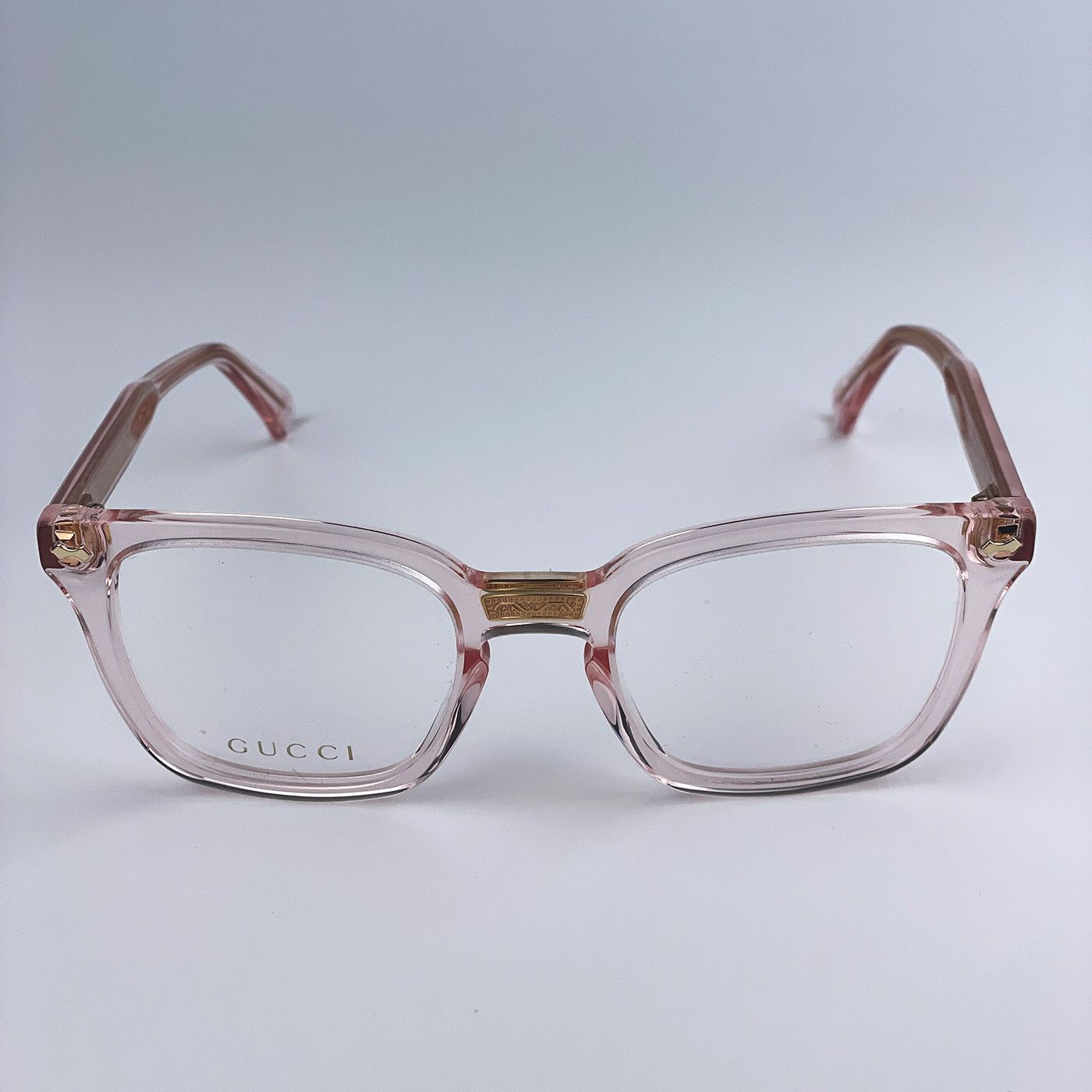 Gucci NEW Gucci GG0184O 013 Pink Square Unisex Eyeglasses Size ONE SIZE - 6 Thumbnail