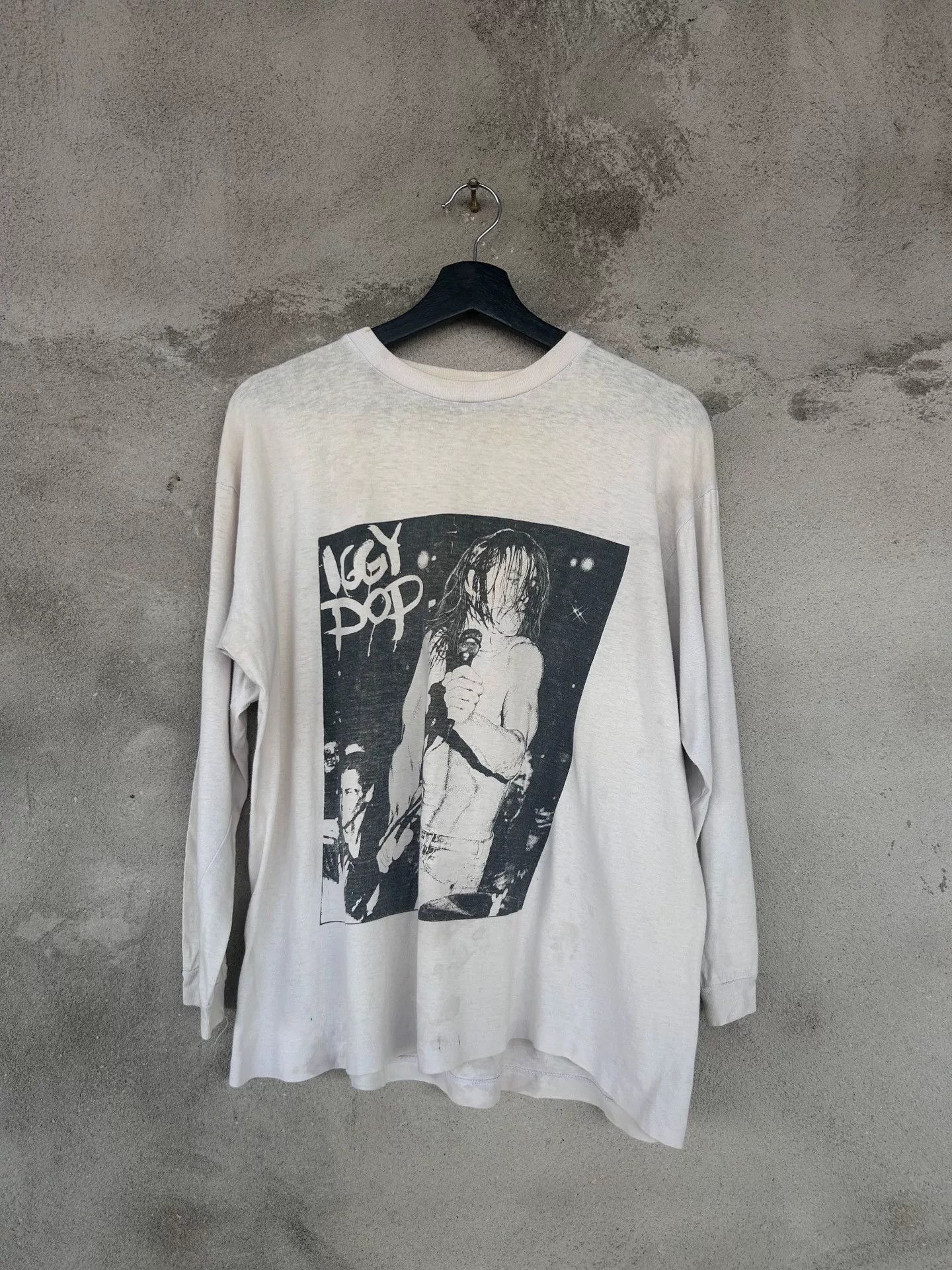 Vintage Vintage Iggy Pop '93 Tour Longsleeve T-Shirt Size US M / EU 48-50 / 2 - 1 Thumbnail