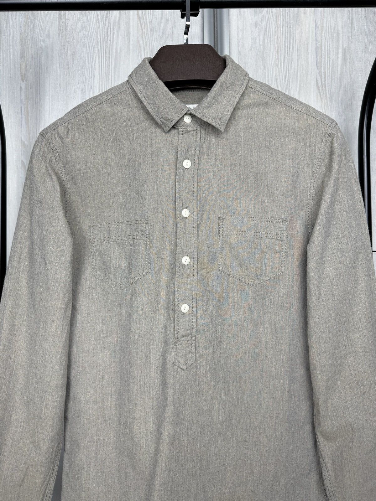 Allsaints Allsaints Takatsu Long sleeve Japanese half buttoned shirt S Size US S / EU 44-46 / 1 - 3 Thumbnail