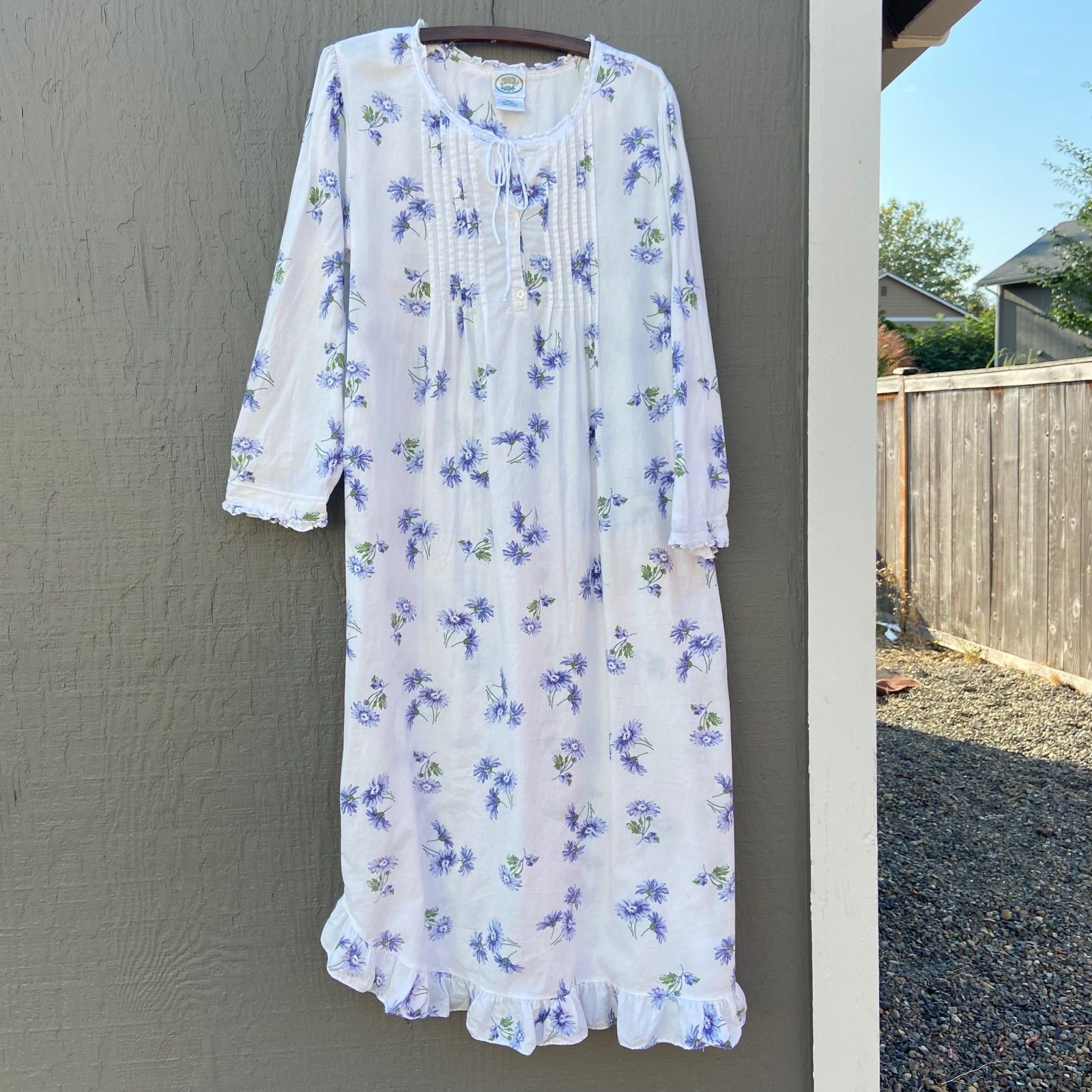 Laura Ashley Vintage 80’s Laura Ashley Purple Daisy Dress/Nightgown Size M / US 6-8 / IT 42-44 - 2 Thumbnail