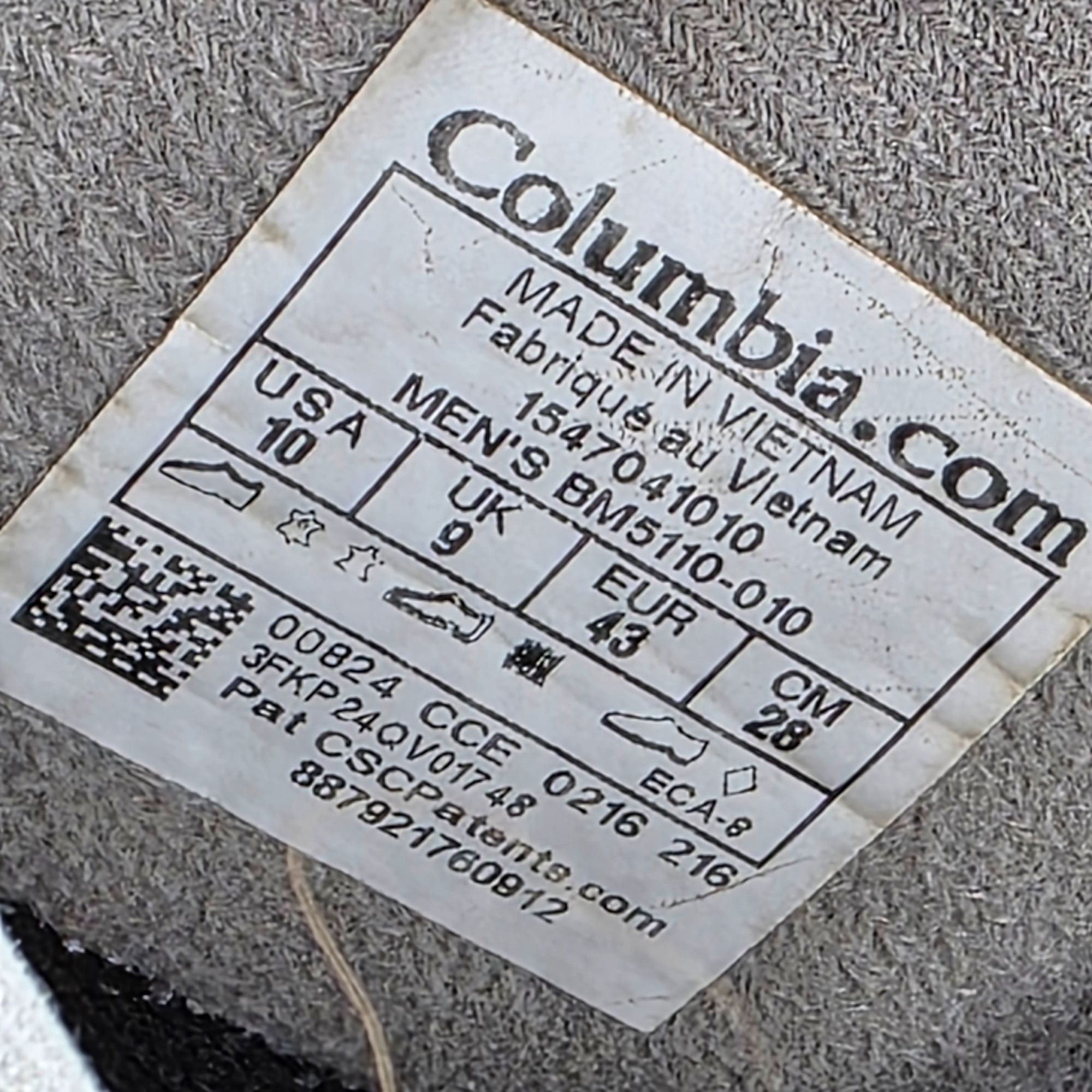 Columbia Columbia Bugaboot Mens Size 10 Gray Winter Boots Waterproof Size US 10 / EU 43 - 6 Thumbnail