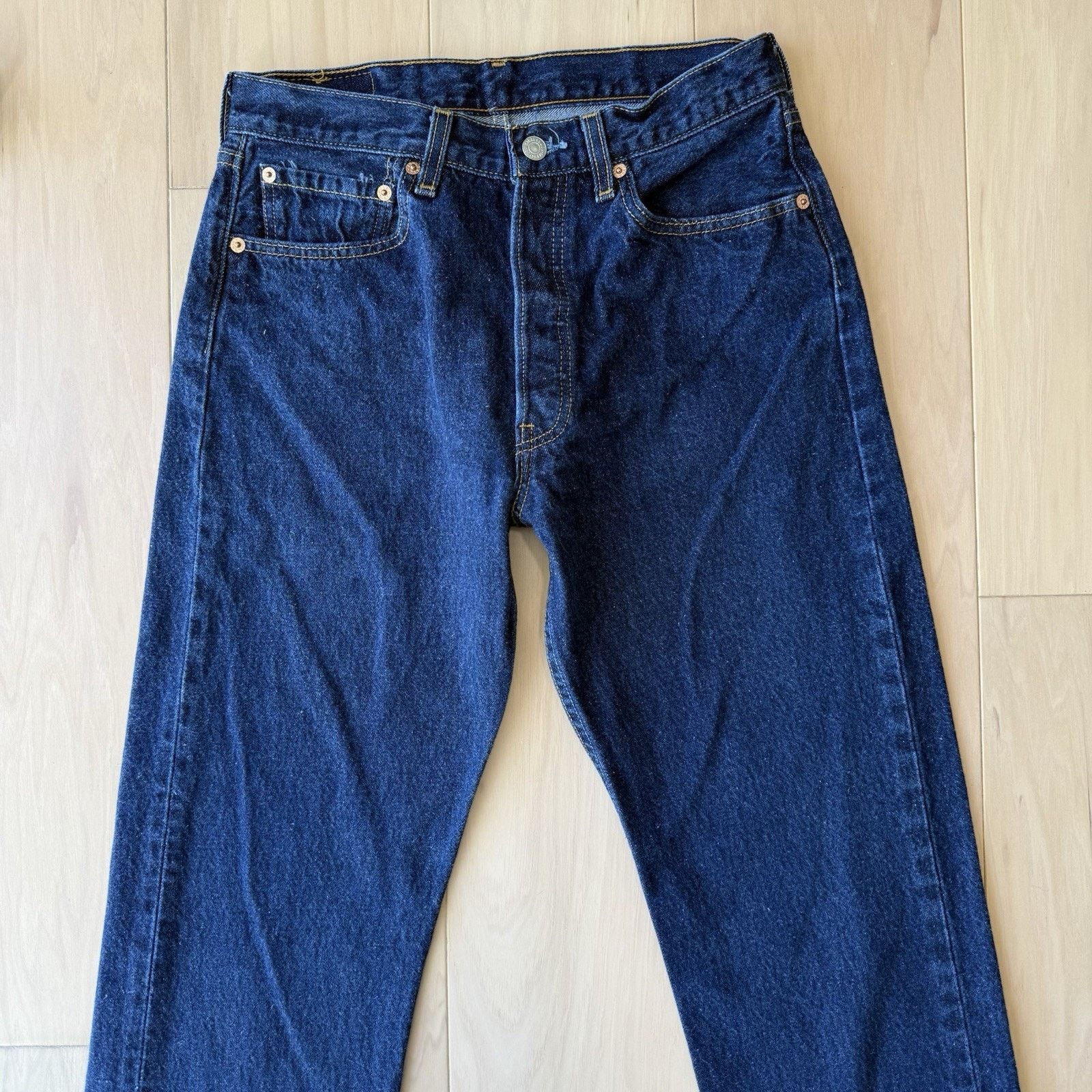 Levi's × Vintage Vintage Levis 501 Jeans 28 Blue Made In USA 90s Straight Leg Size US 28 / EU 44 - 3 Thumbnail