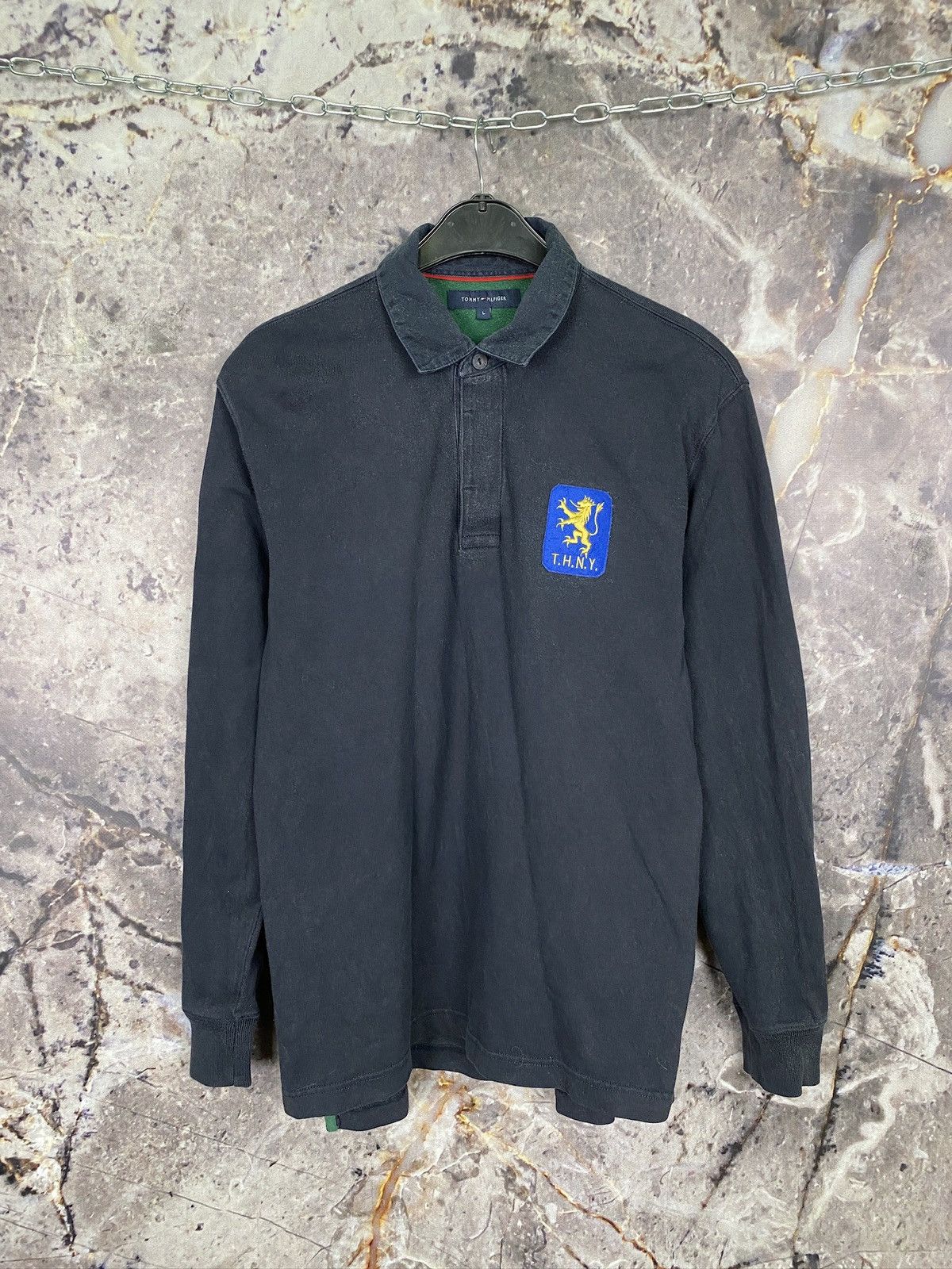 Tommy Hilfiger Men’s Tommy Hilfiger Regby Shirt Long Sleeve Size Large Size US L / EU 52-54 / 3 - 1 Thumbnail
