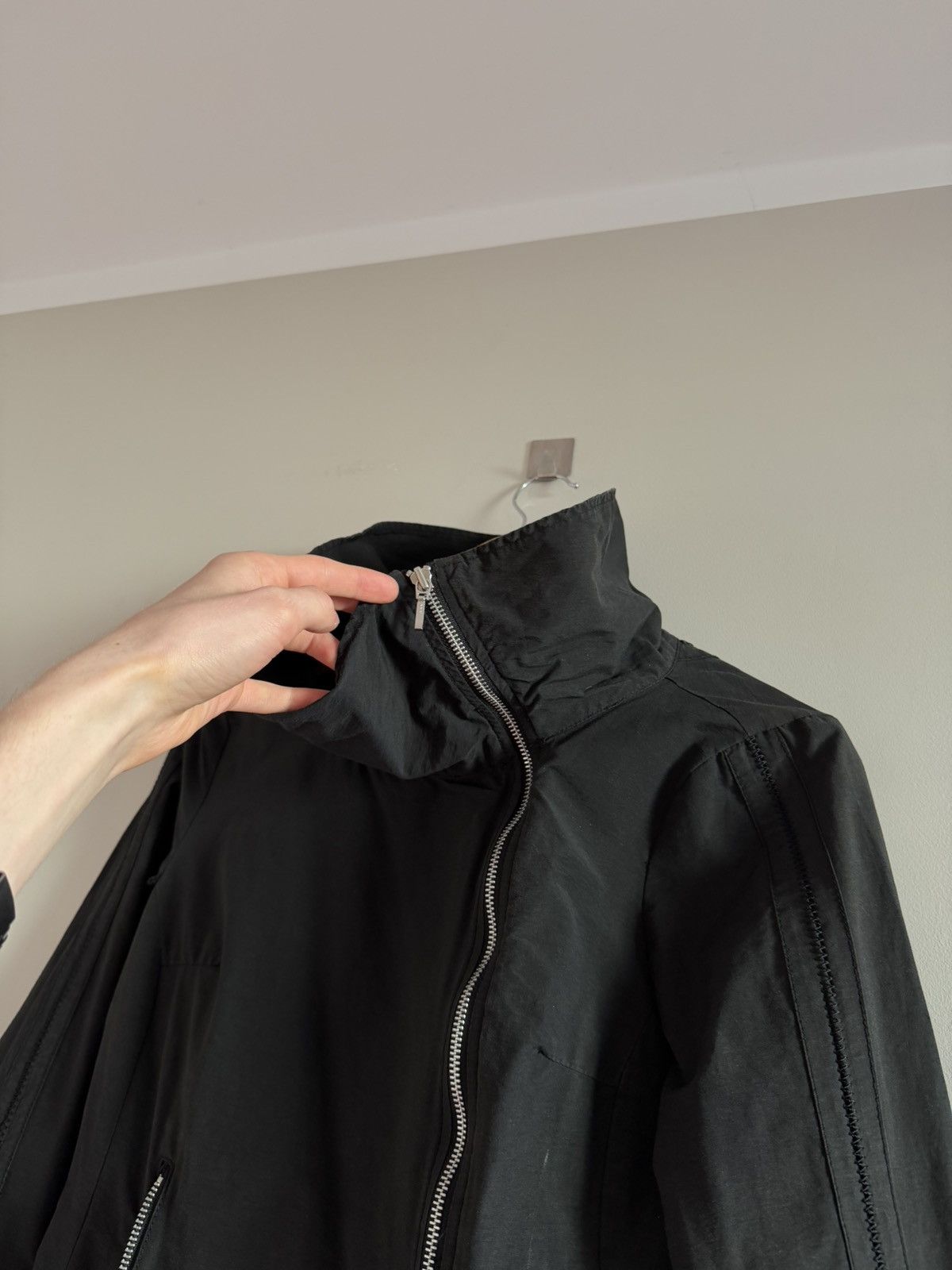 Vintage Vintage asymmetrical nylon archive zip up rick owens style Size S / US 4 / IT 40 - 6 Thumbnail