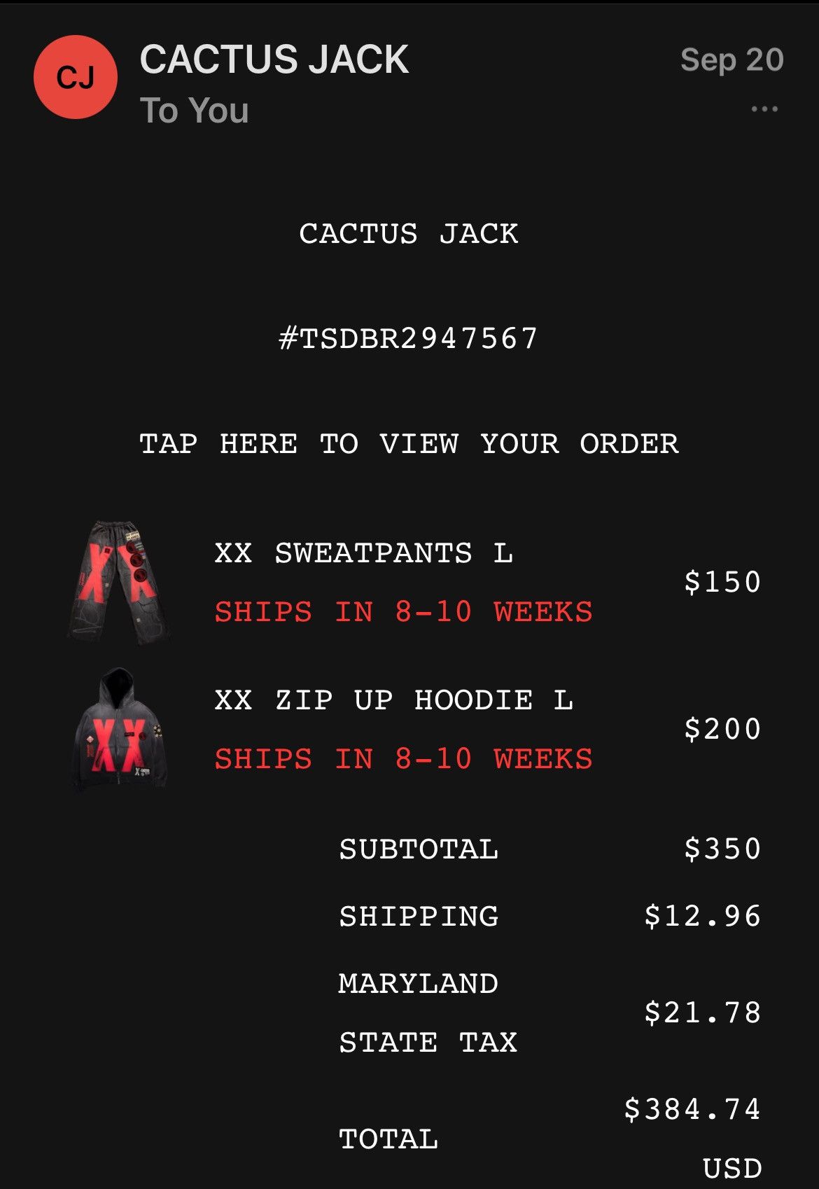 Travis Scott TRAVIS SCOTT Days Before Rodeo XX ZIP UP HOODIE Size US L / EU 52-54 / 3 - 7 Thumbnail