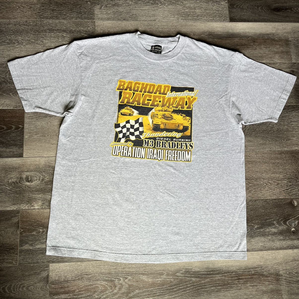 Vintage Vintage Baghdad Raceway Operation Iraqi Freedom Military Tee Size US XL / EU 56 / 4 - 2 Thumbnail