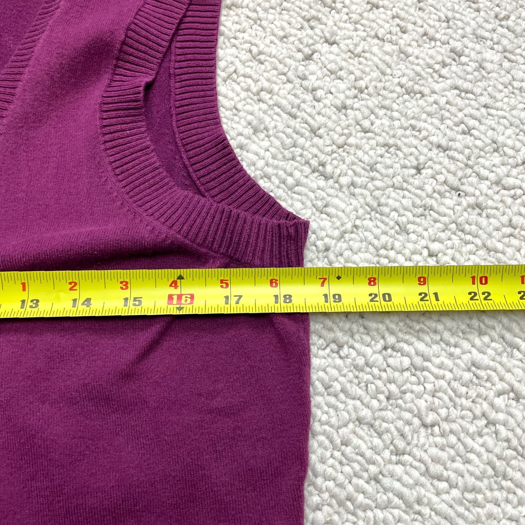 Mossimo VINTAGE Mossimo Sweater Vest Womens XL Sleeveless Purple V Shirt? Size XL / US 12-14 / IT 48-50 - 4 Thumbnail
