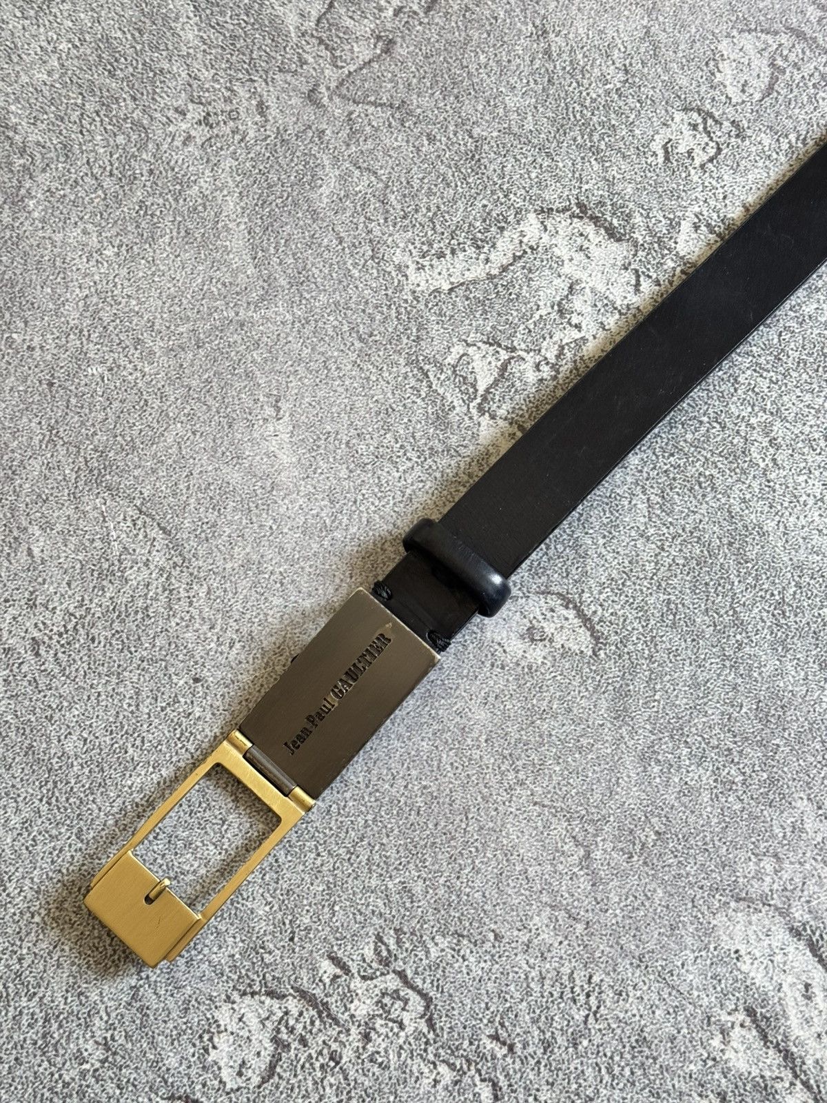 Designer × Jean Paul Gaultier Jean Paul Gaultier black leather Avantgarde belt 90s vintage Size ONE SIZE - 11 Thumbnail
