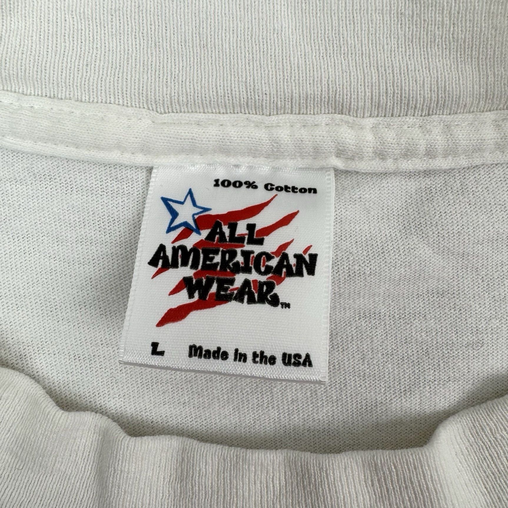 Vintage VINTAGE All American Wear NASCAR T-Shirt Men Large White 90s Racing Cars USA Size US L / EU 52-54 / 3 - 4 Thumbnail