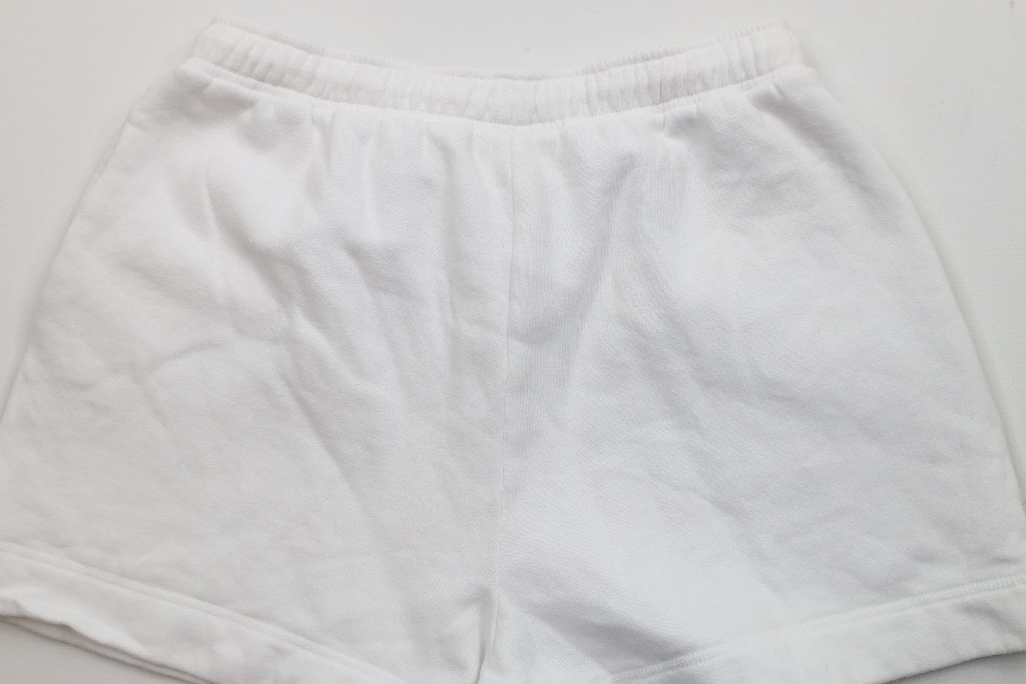 Vintage Vintage 90s Streetwear Blank Sweatpants Shorts White USA Size 26" / US 2 / IT 38 - 9 Thumbnail