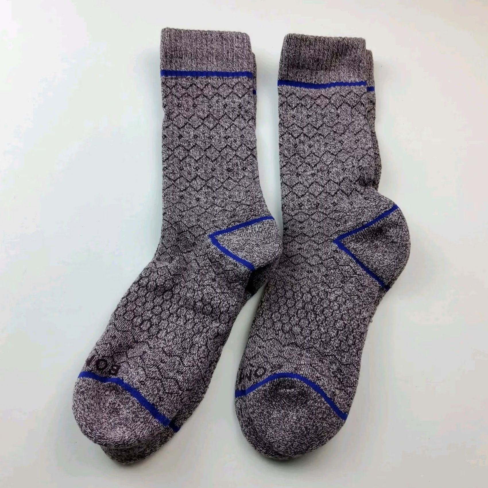 Vintage Bombas Crew Socks M Purple Holiday Fair Isle Winter Lot Pairs Size Size ONE SIZE - 2 Thumbnail
