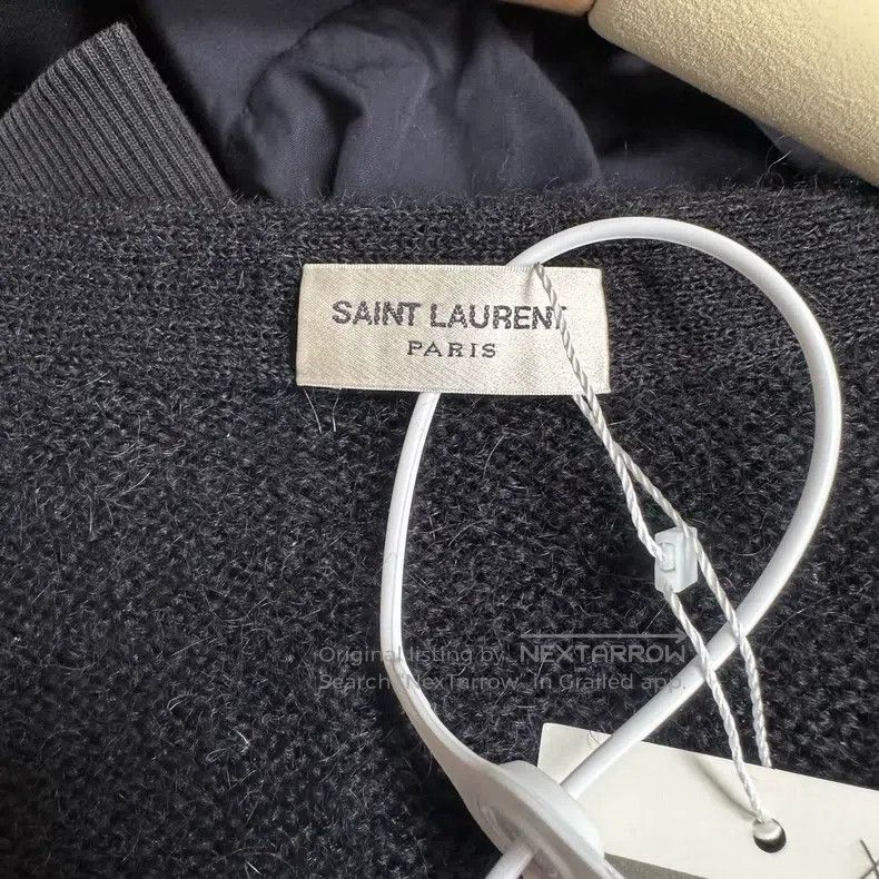 Saint Laurent Paris Saint Laurent Paris Black knit cardigan Size US XS / EU 42 / 0 - 4 Thumbnail