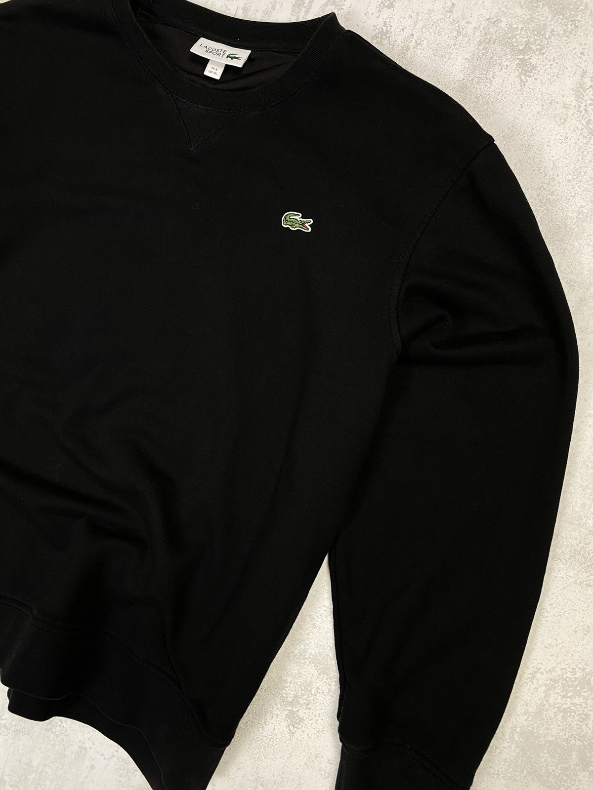 Lacoste Lacoste Sport Tech Fleece Classic Black Sweatshirt Size US XL / EU 56 / 4 - 4 Thumbnail