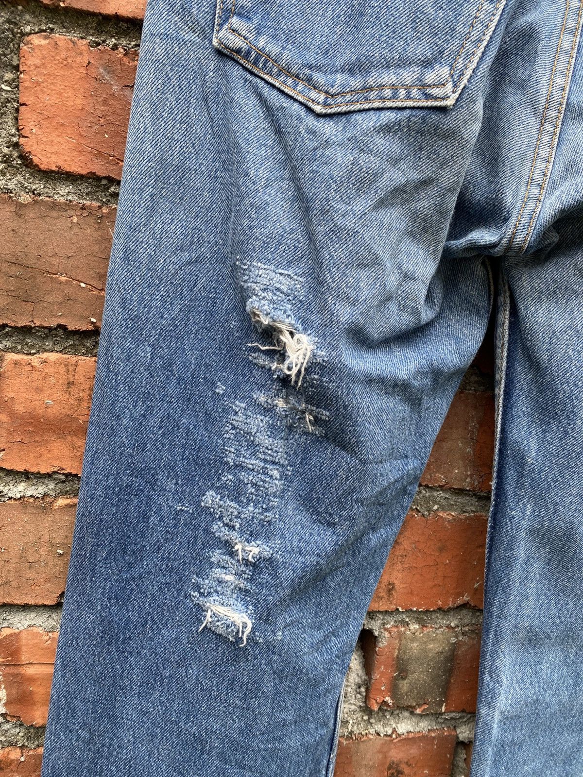 Levi's Vintage Clothing W29x28 Vintage levi's 501 made in USA distressed Size 29" - 3 Thumbnail
