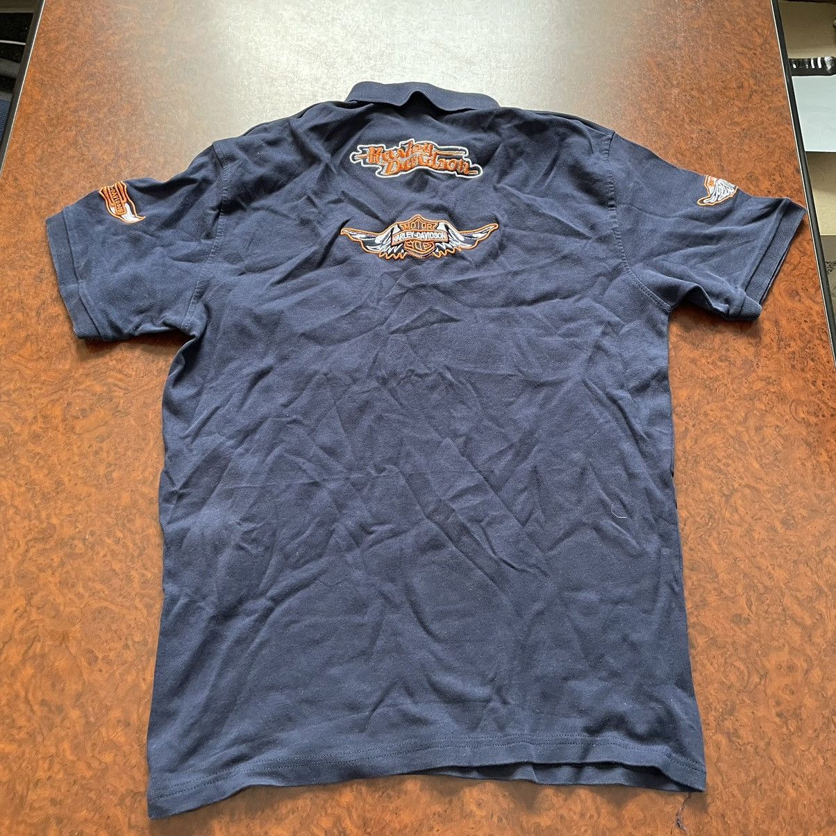 Harley Davidson × If Six Was Nine Harley Davidson 90s moto racing nascar amg polo tee shirt Size US M / EU 48-50 / 2 - 2 Thumbnail