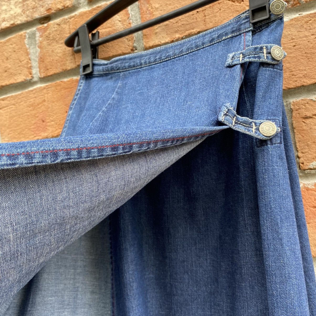 Hysteric Glamour Hysteric Glamour Soft Denim Logo Trim Maxi Skirt Size 26" / US 2 / IT 38 - 10 Thumbnail