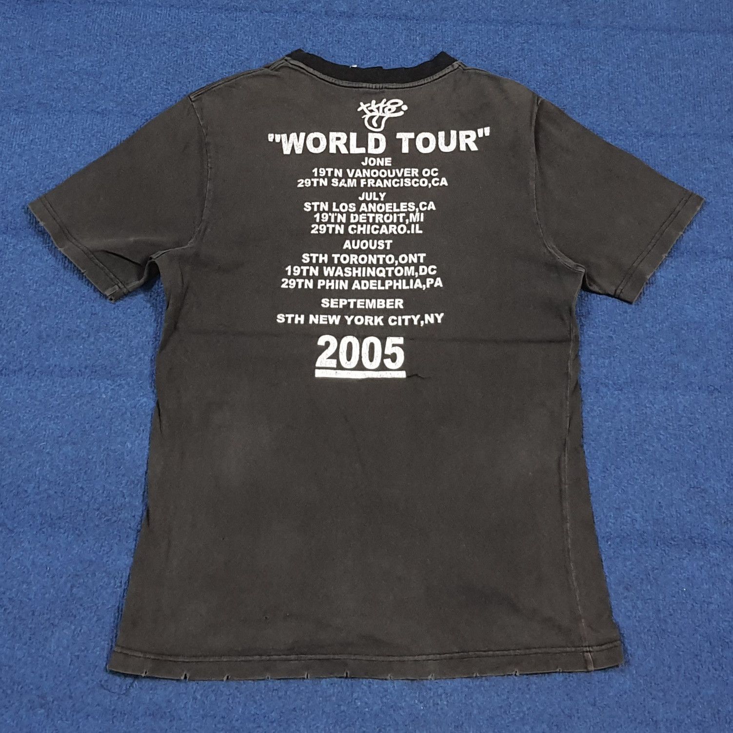 Number (N)ine Vintage Number Nine The Rolling Stones Tour Tee C299N32 Size US S / EU 44-46 / 1 - 3 Thumbnail