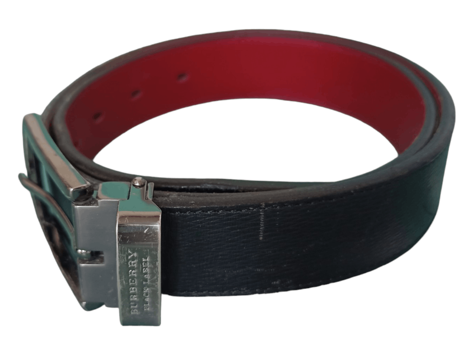 Burberry BURBERRY Leather Black Belt Size ONE SIZE - 2 Thumbnail