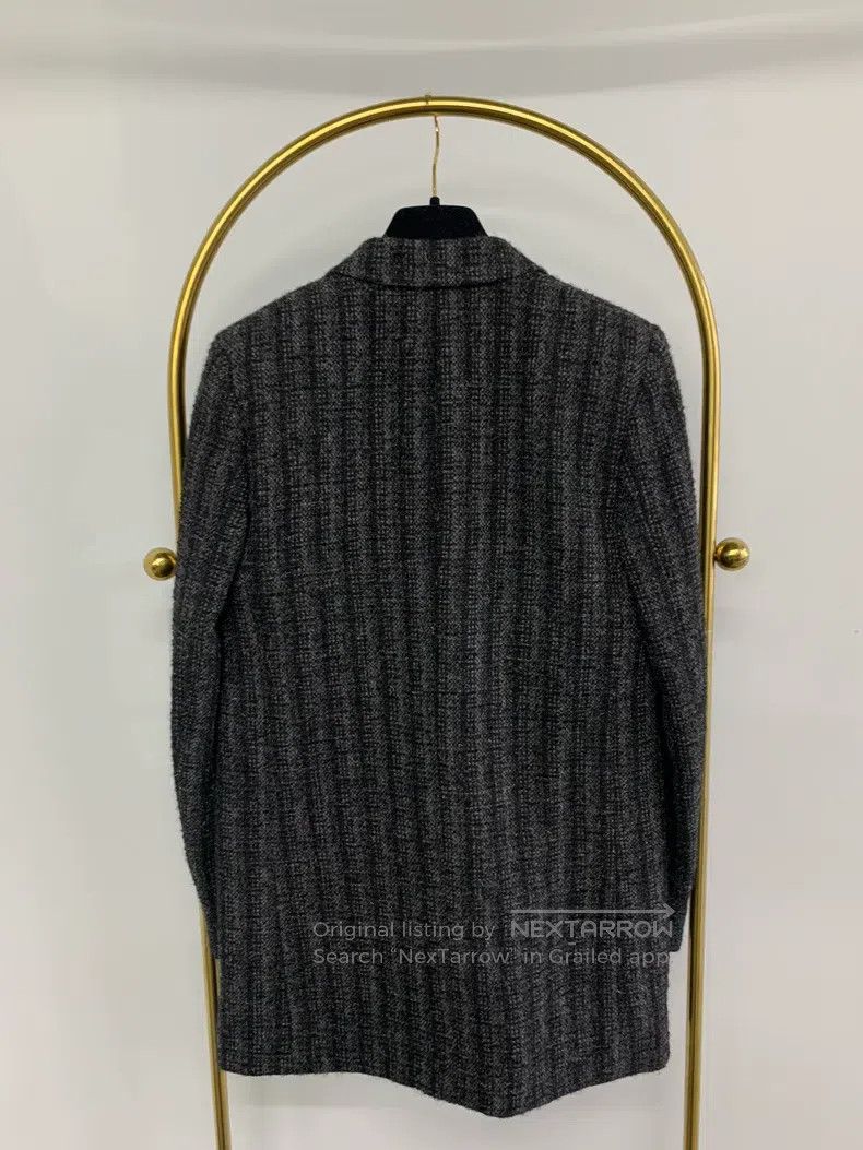 Saint Laurent Paris Saint Laurent Paris Gray Striped Wool Suit Size XS / US 0-2 / IT 36-38 - 3 Thumbnail
