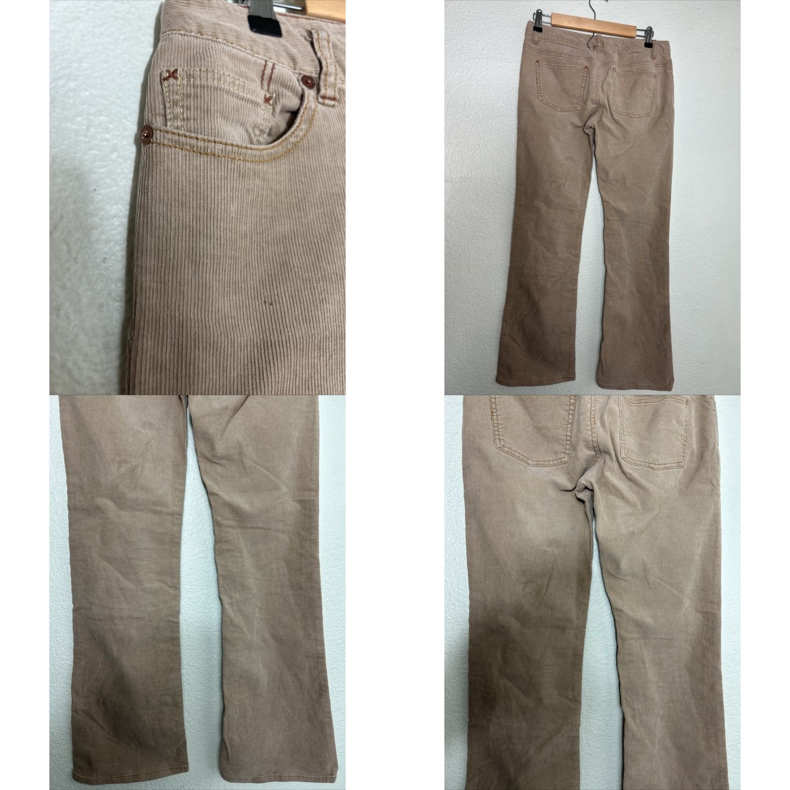 Polo Ralph Lauren Polo Jeans Company Womens Pants Straight Beige Corduroy 30x31 Size 4 Womens Size 27" / US 4 / IT 40 - 8 Thumbnail