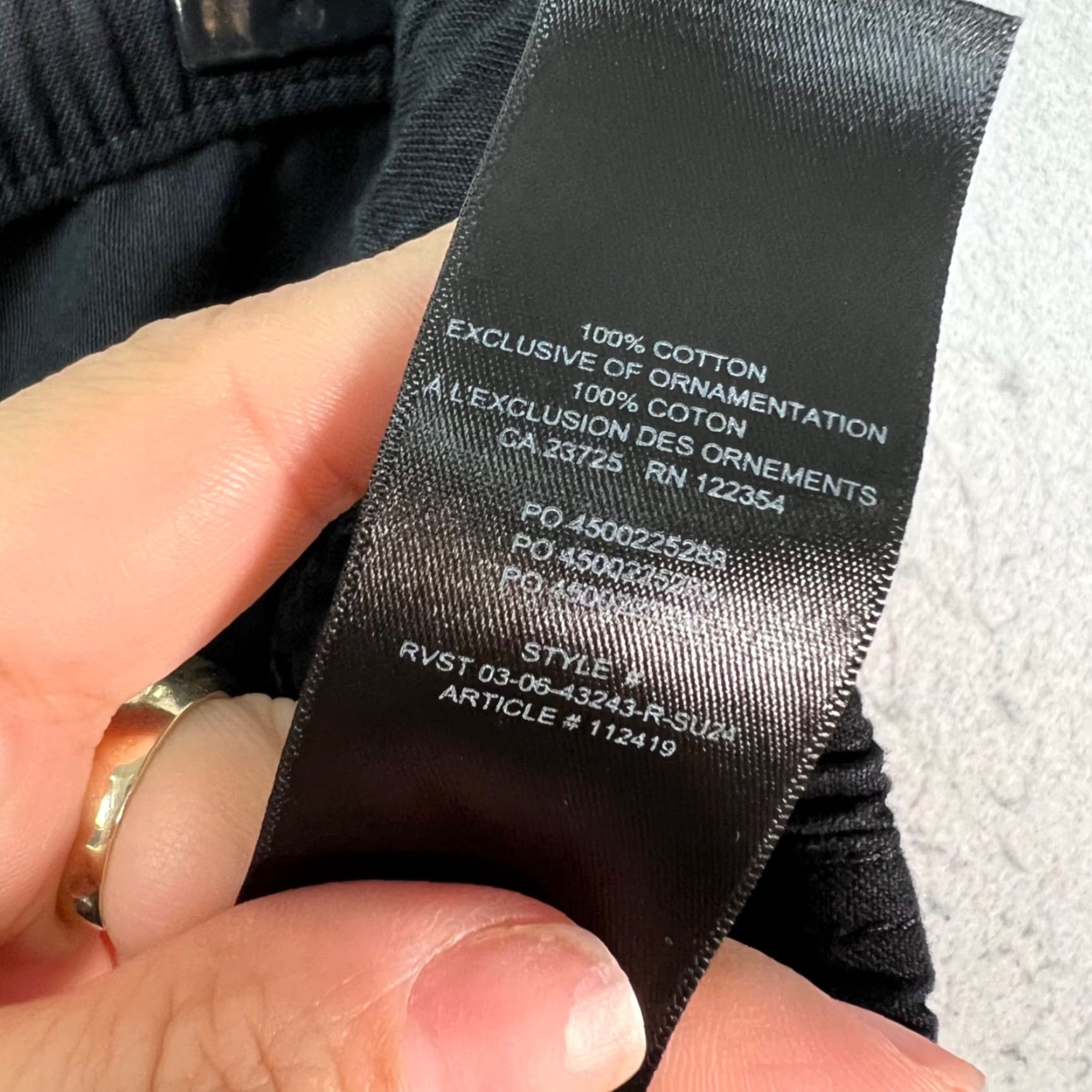 TNA TNA Womens Small Surplus Division Black Cotton Drawstring Pants Size 28" / US 6 / IT 42 - 4 Thumbnail