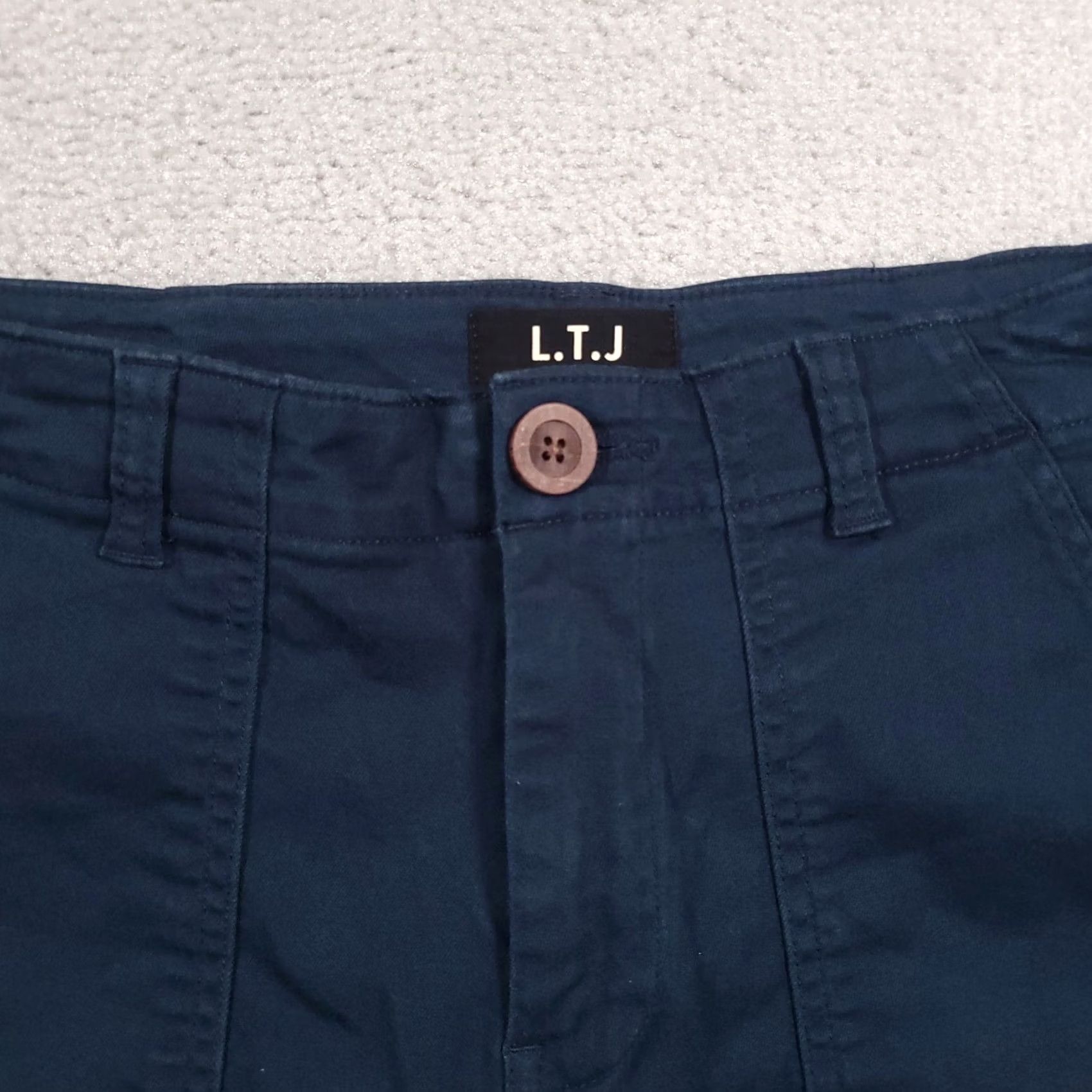 Vintage Letter to Juliet L.T.J. Shorts Women's Small Blue Chino Pockets Casual Size 28" / US 6 / IT 42 - 4 Thumbnail