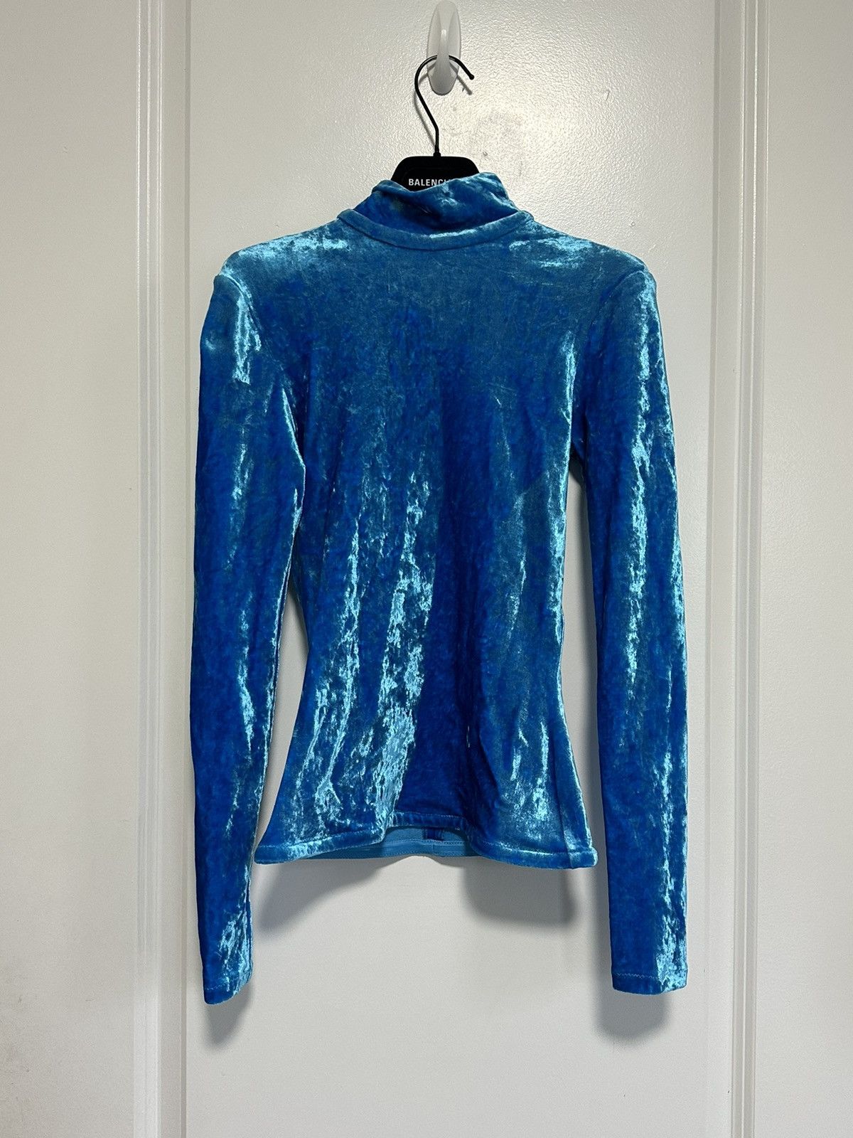 Balenciaga Balenciaga, SS 22 crushed velvet gloved top Size XS / US 0-2 / IT 36-38 - 2 Thumbnail