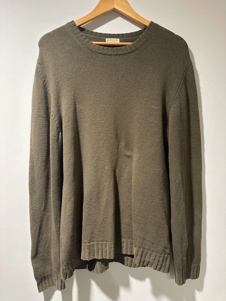 Helmut Lang HELMUT LANG Olive green kangaroo pouchy sweater Size US M / EU 48-50 / 2 - 1 Thumbnail