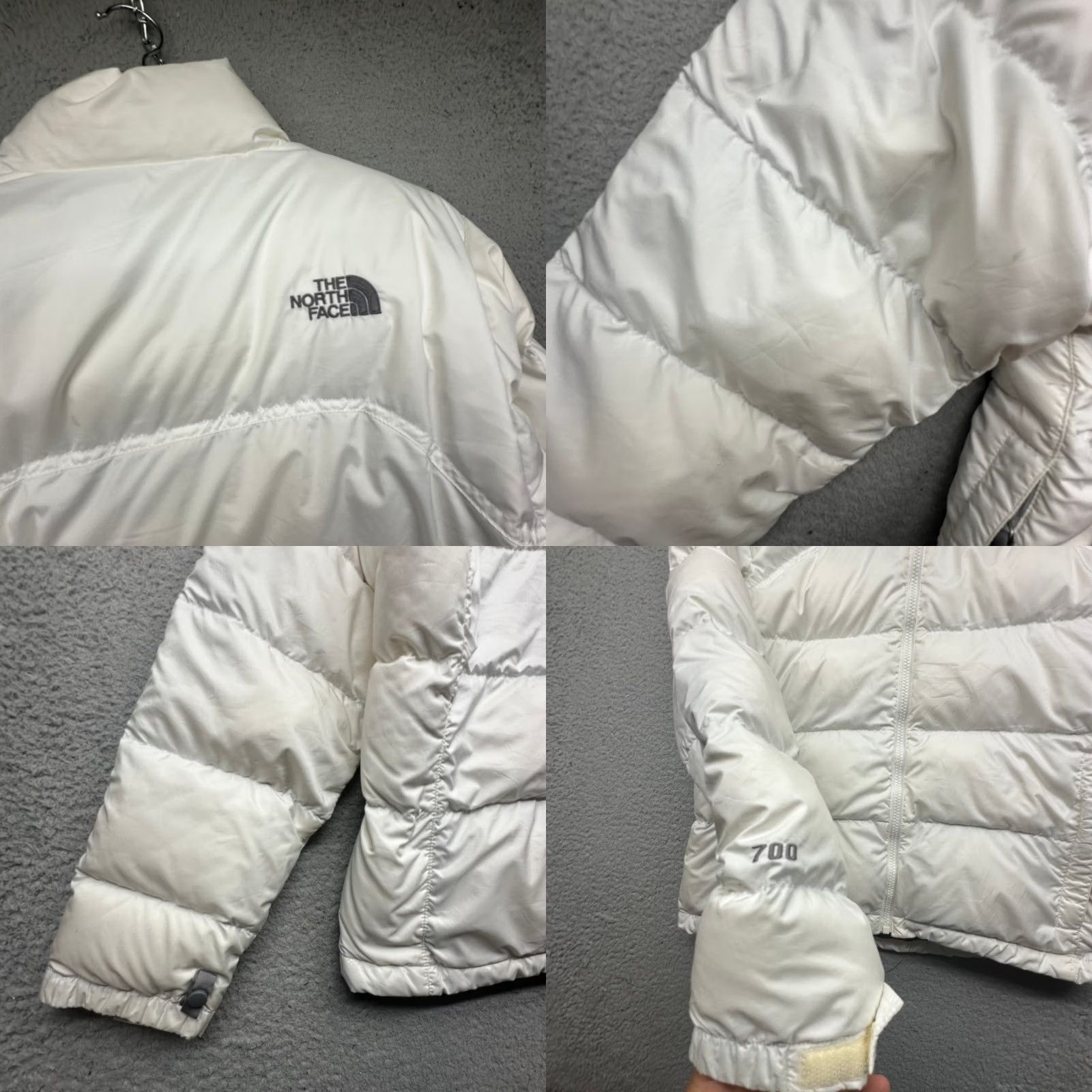The North Face The North Face Nuptse 700 Fill Down FYG7 Puffer Jacket Womens Medium White Zip - Jacket - Womens Size M / US 6-8 / IT 42-44 - 8 Thumbnail